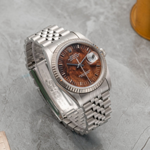 Rolex Datejust Burl Wood