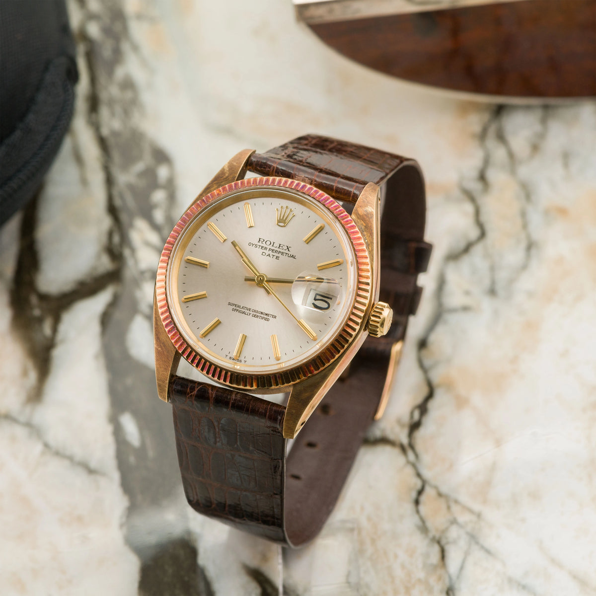 1979 Rolex Oyster Perpetual Date 14k Yellow Gold 'like new' Ref. 1503