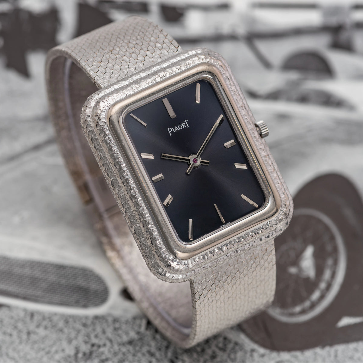 1970's Piaget Beta 21 Grey Dial 18K White Gold Ref. 14101 B561