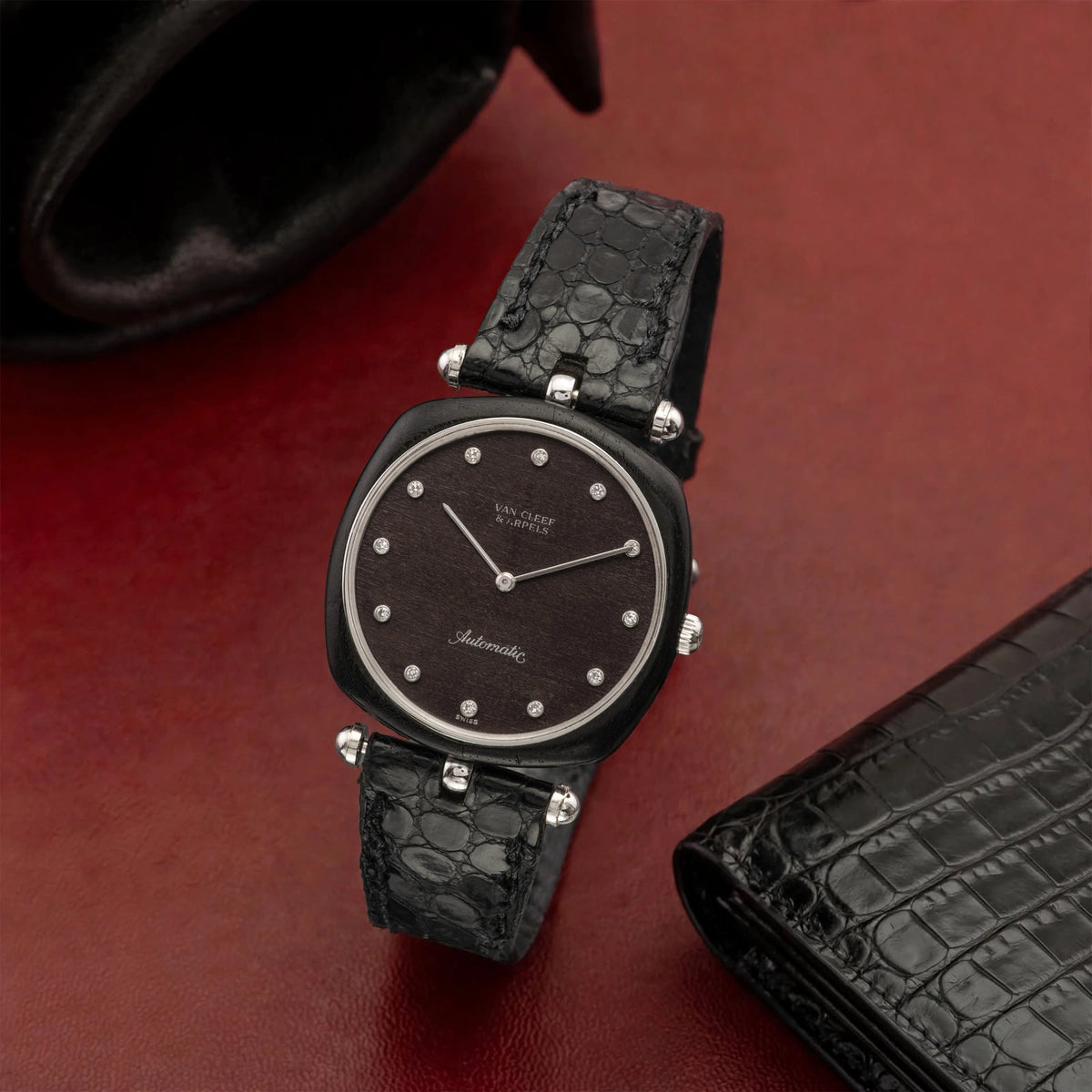1990's Van Cleef & Arpels Gerald Genta Tortoise Shell/WG Case Automatic Ref. G1607 B2