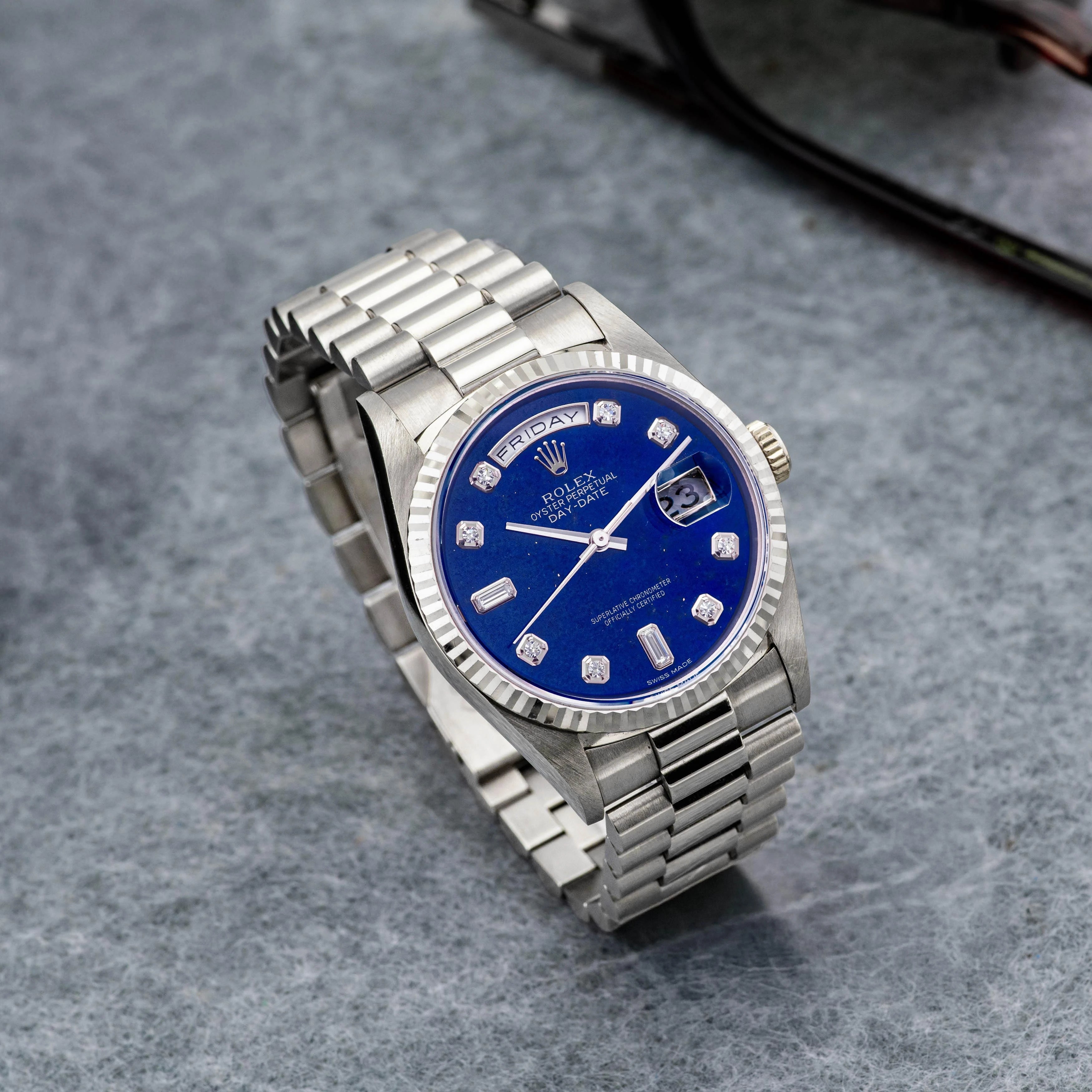 1994 Rolex Day Date Lapis Diamond Dial Ref. 18239