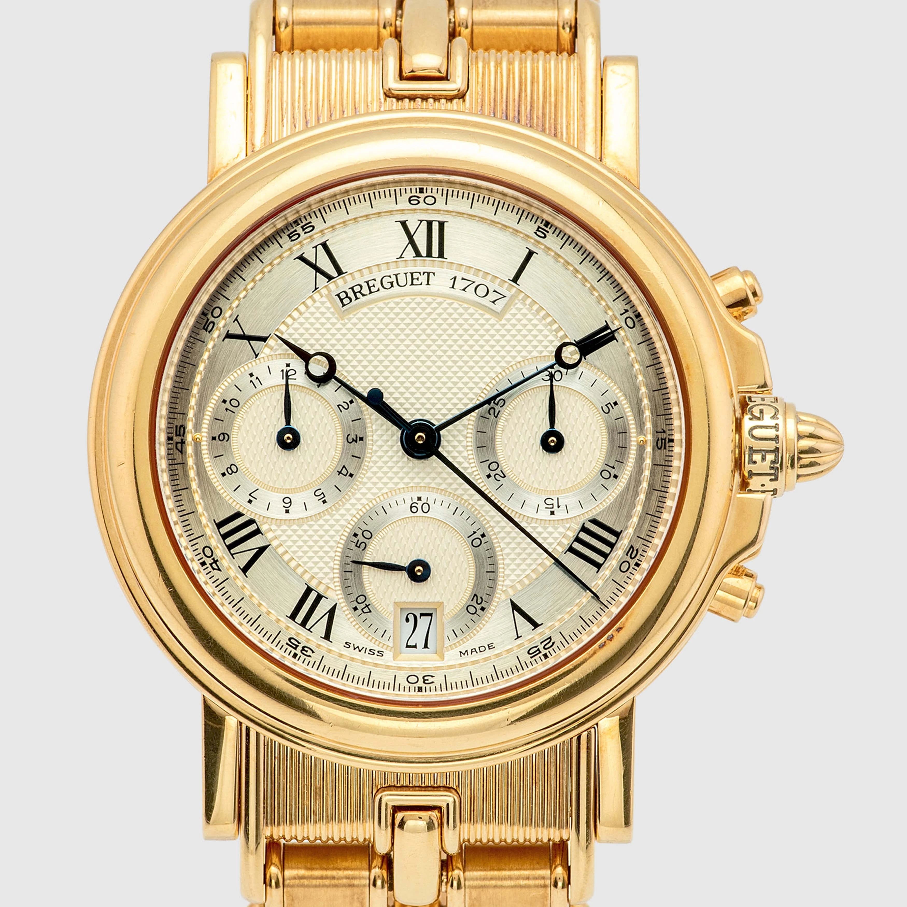 1998 Breguet Marine Chronograph 18k Yellow Gold Ref. 3460BA (with Box & Papers)