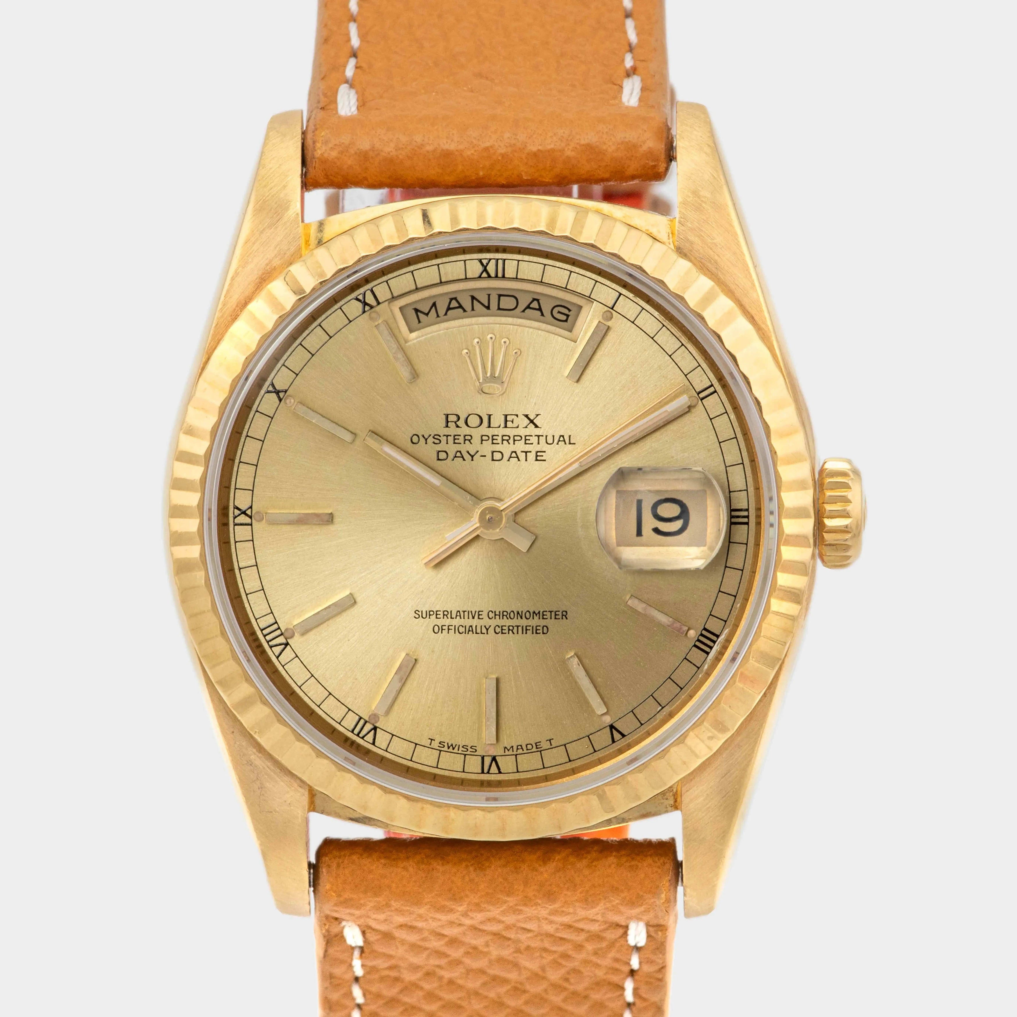 1989 Rolex Day Date Champagne Dial Ref. 18238