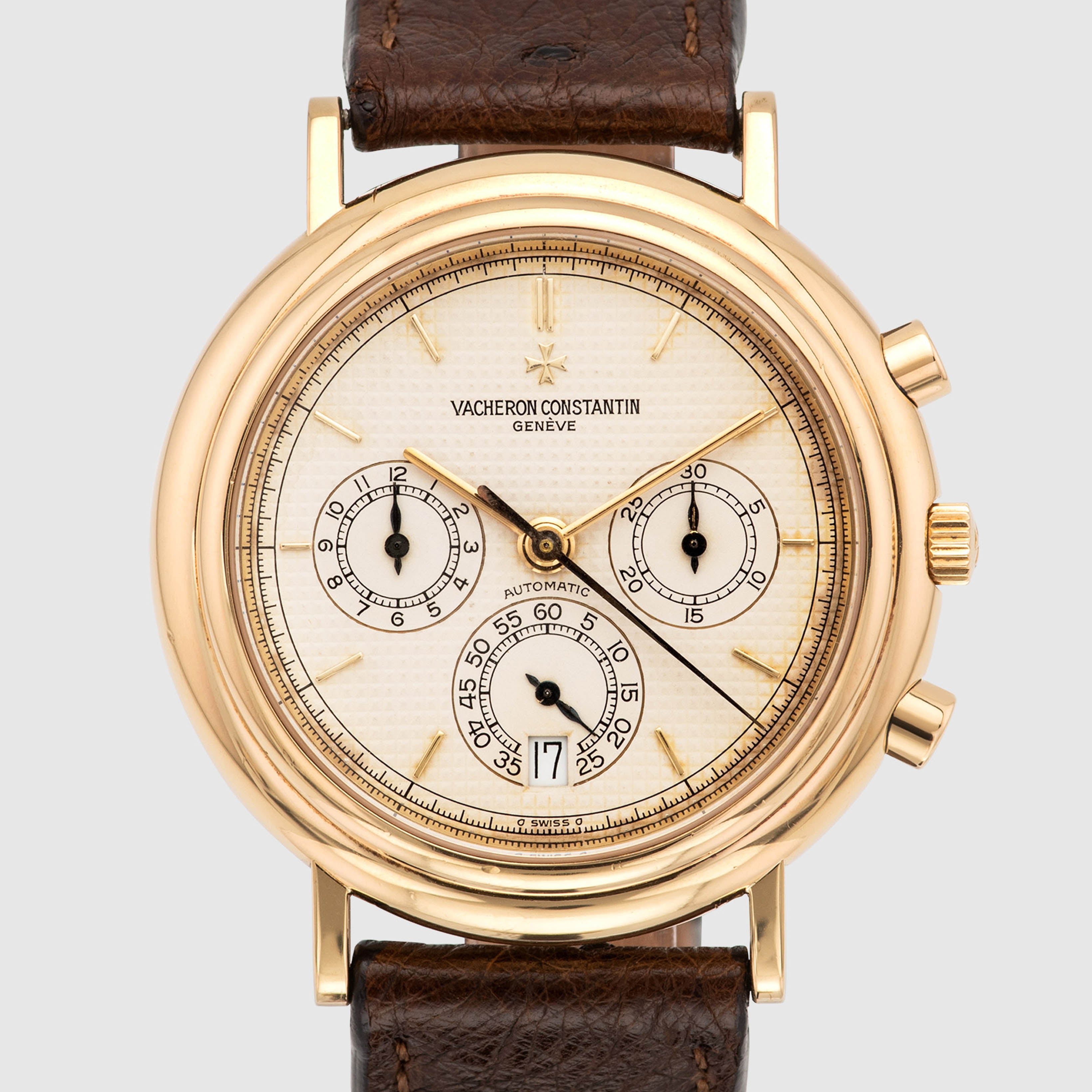 1992 Vacheron Constantin Les Historiques Chronograph Yellow Gold  Ref. 49003 (with Papers)