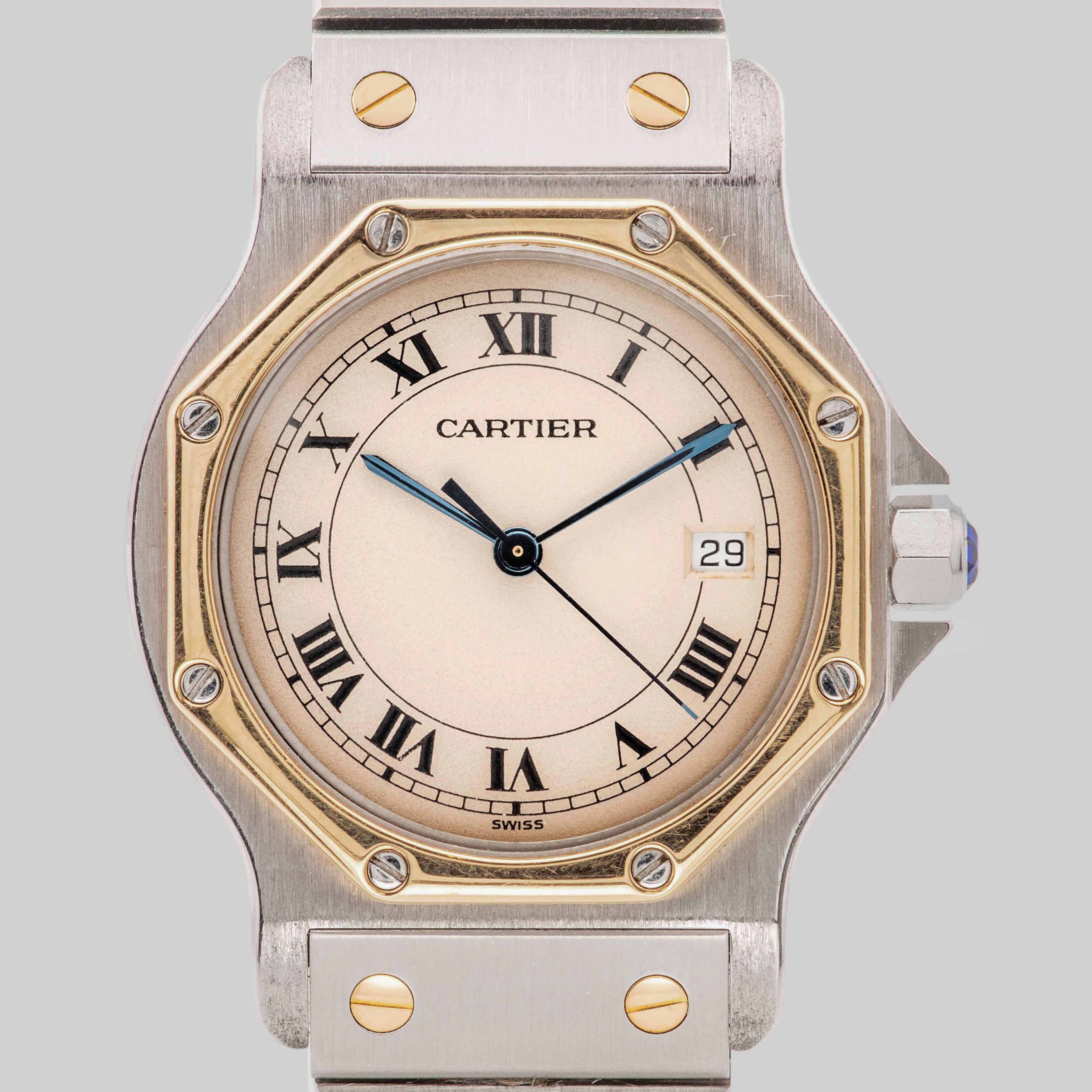 1990's Cartier Santos Ronde Octagon Ref. 187902