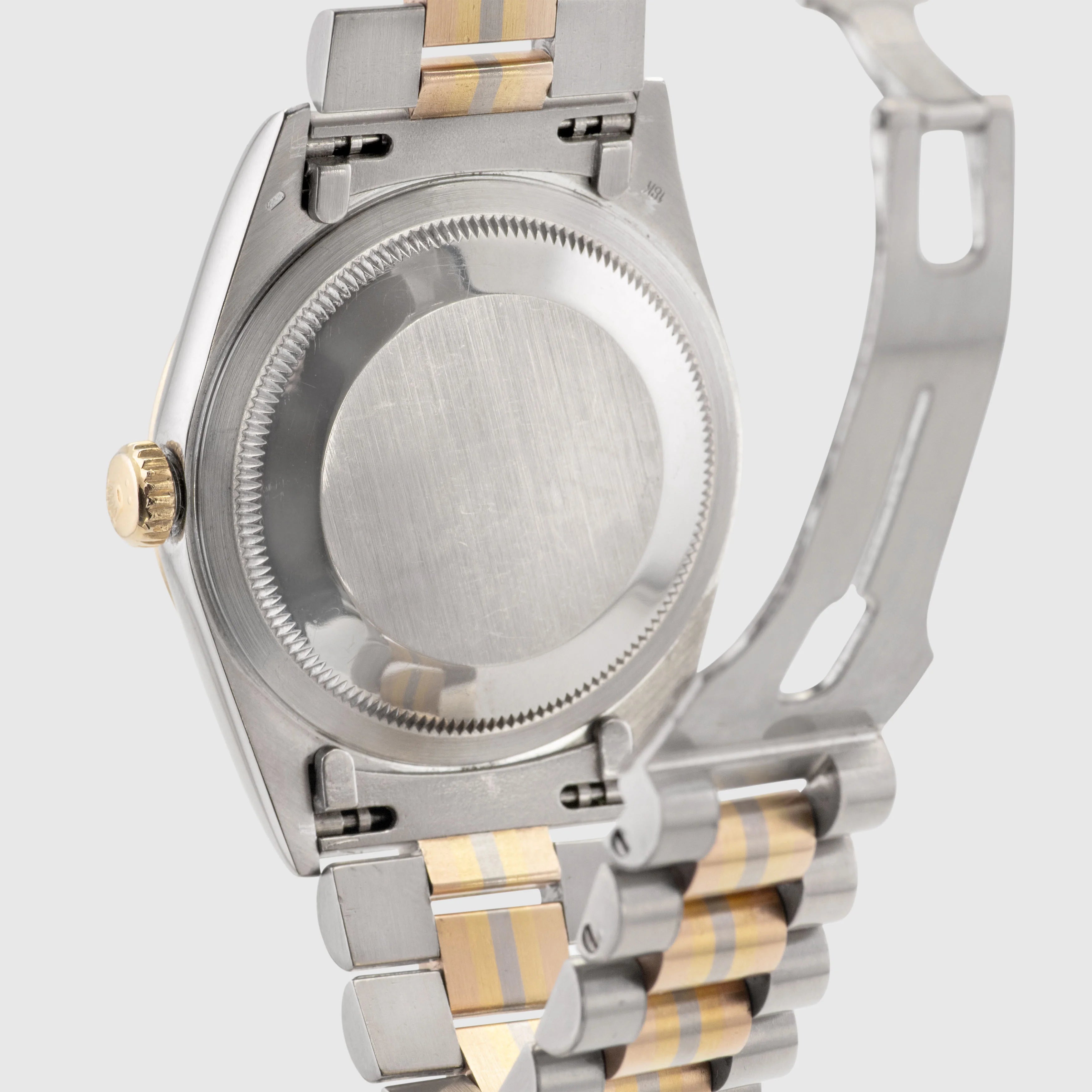 1990 Rolex Day Date Tridor Diamond String Dial 'AB' Ref. 18239B (with Warranty Certificate)