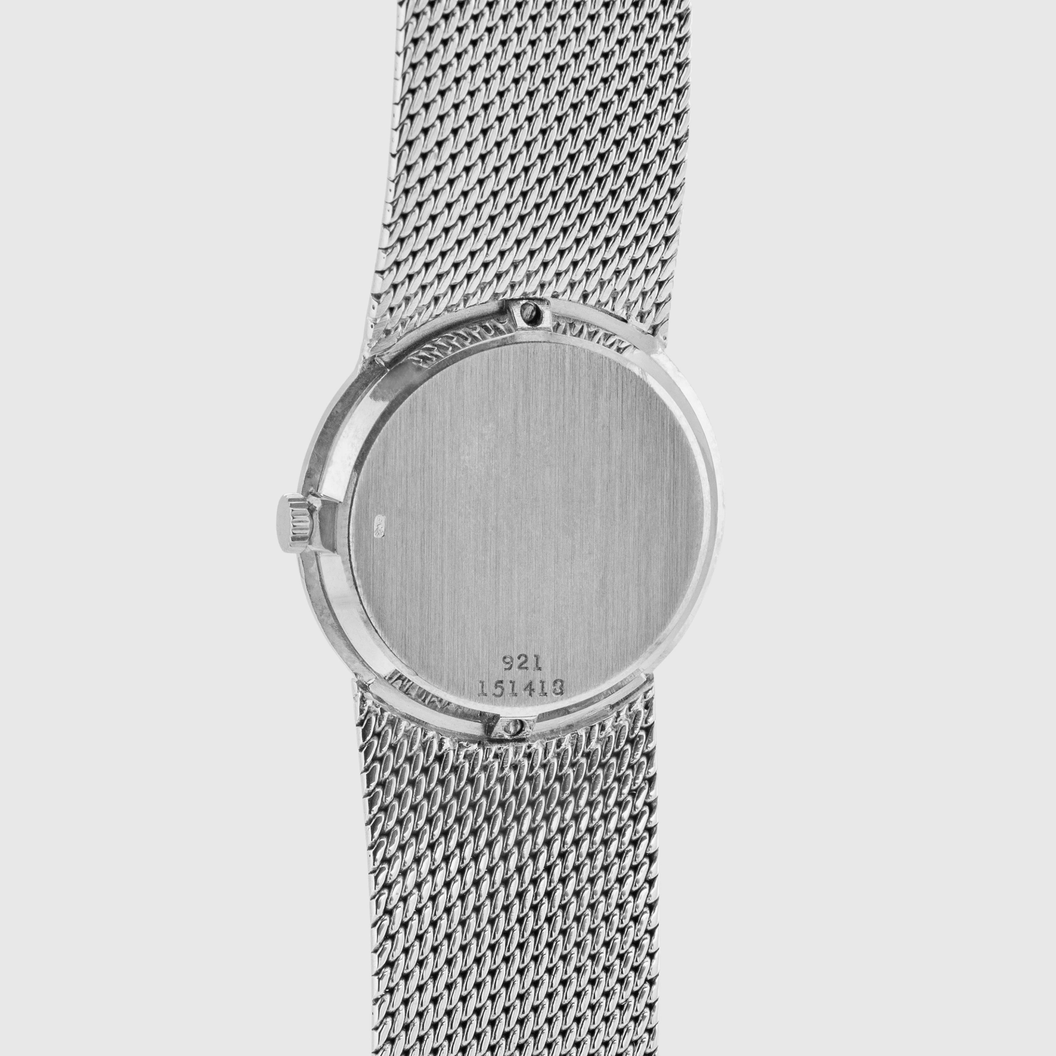 1968/69 Piaget 18k White Gold Coral Dial Ref. 921