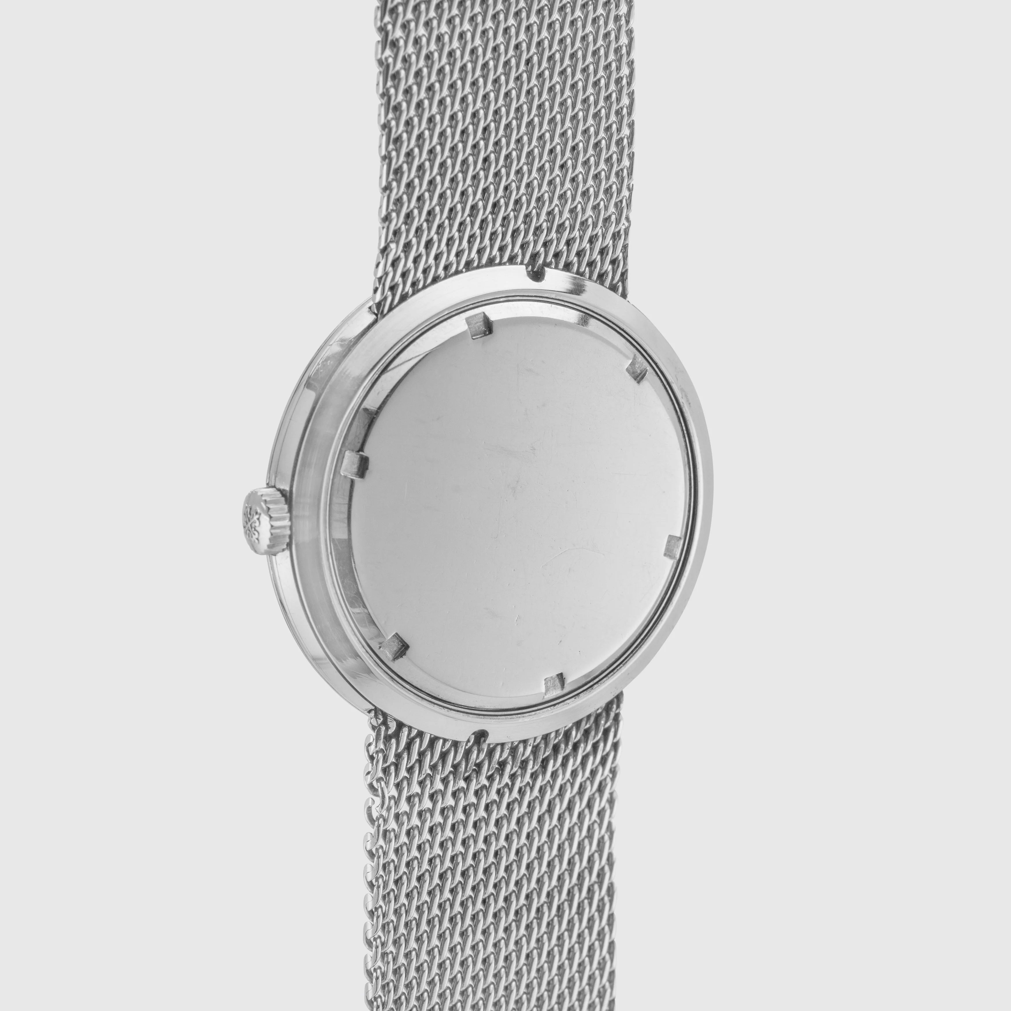 1958 Patek Philippe Calatrava Stainless Steel Millanaise Bracelet Ref. 3418