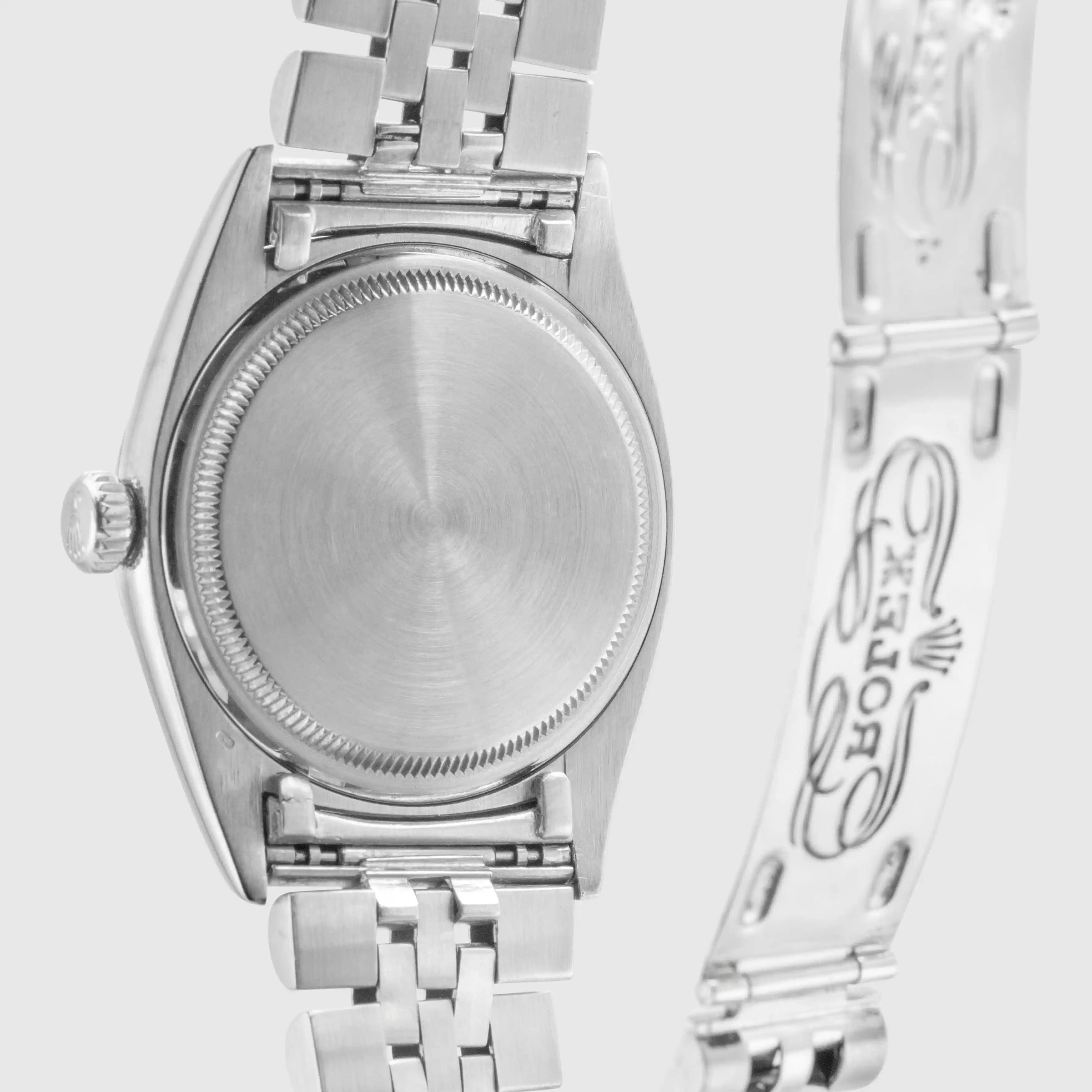 1957 Rolex Datejust White Gold Gilt Dial Rare Big Logo Jubilee Bracelet Ref. 6605