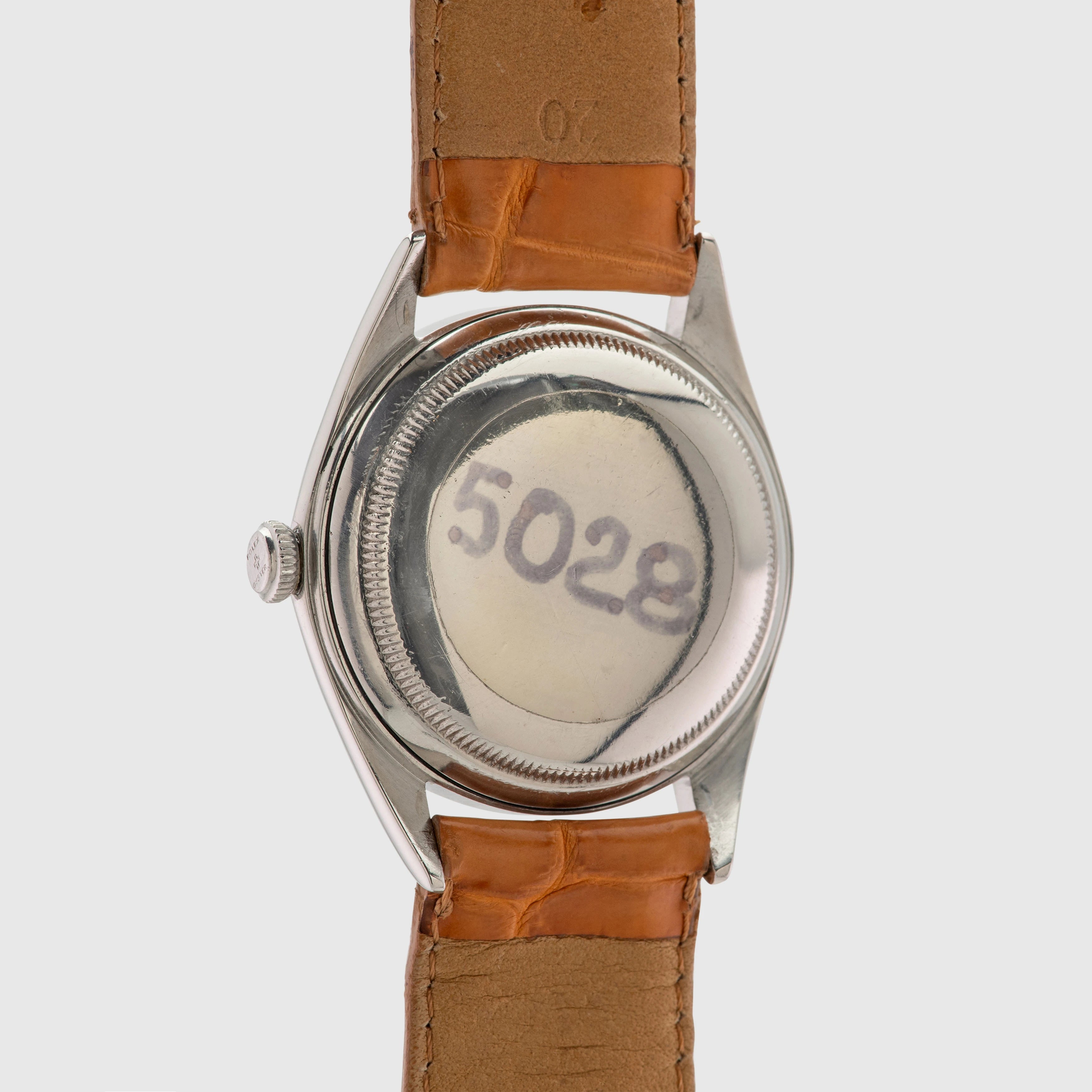 1946 Rolex Big Bubbleback Two Tone Dial Stainless Steel Ref. 5028