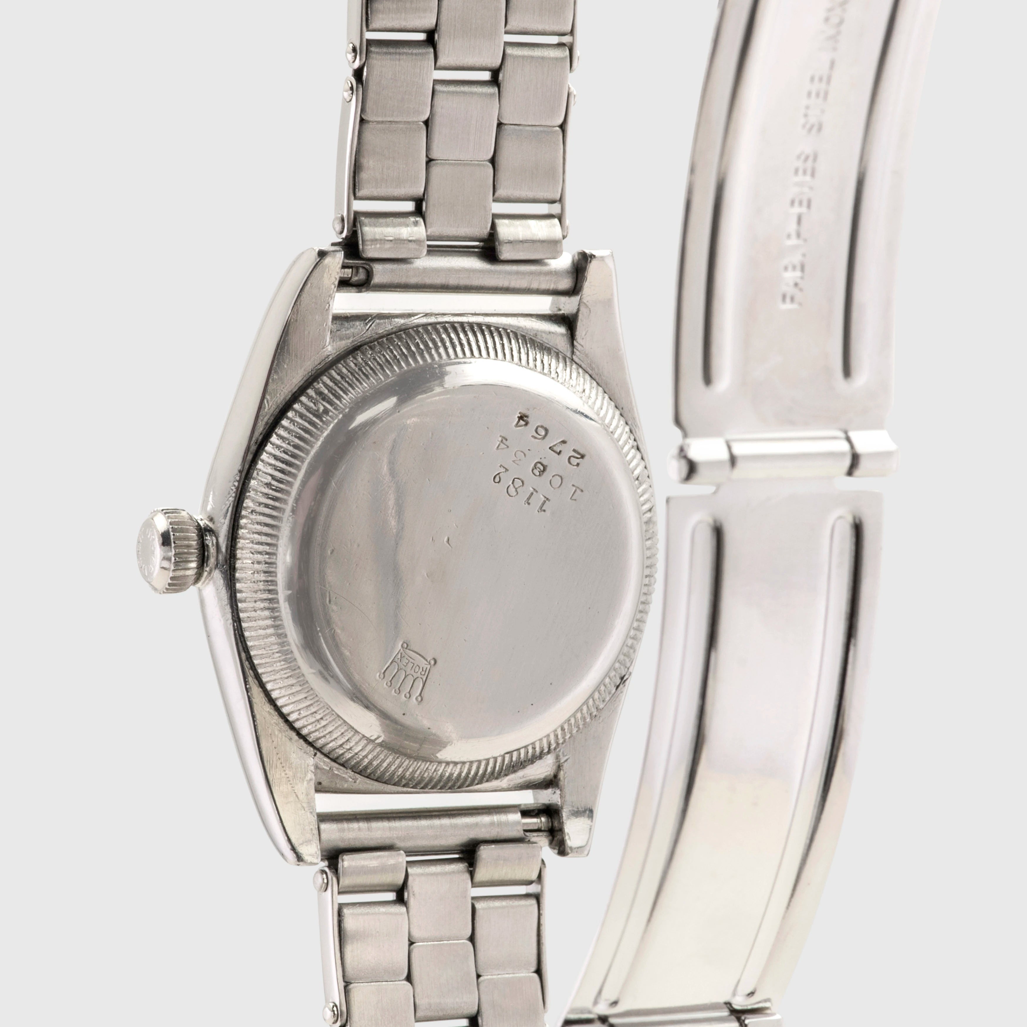 1940 Rolex Bubbleback Stainless Steel Scientific Dial Ref. 2764