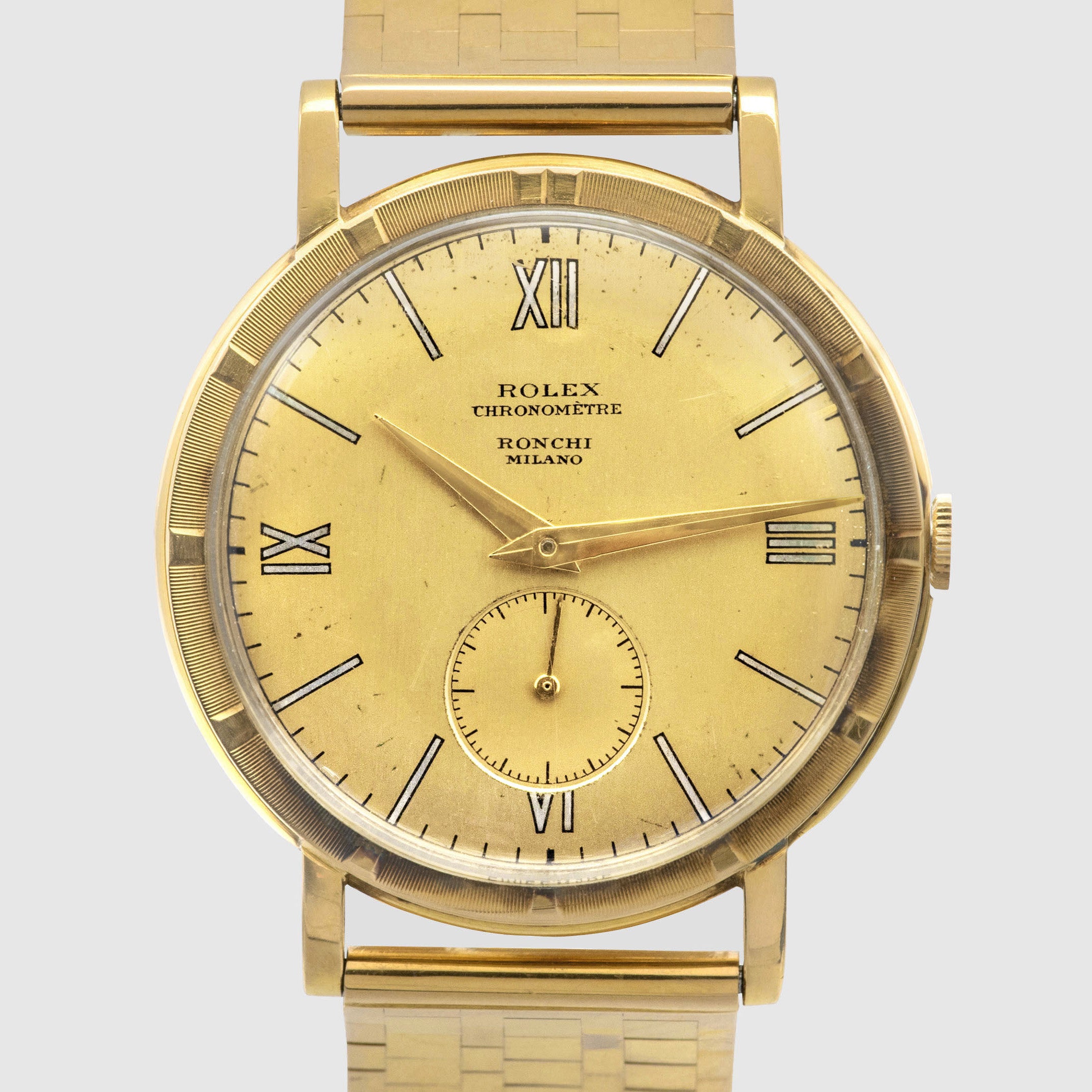 1955 Rolex Chronometre Metropolitan 18K Yellow Gold 'Ronchi Milano' Ref. 4325