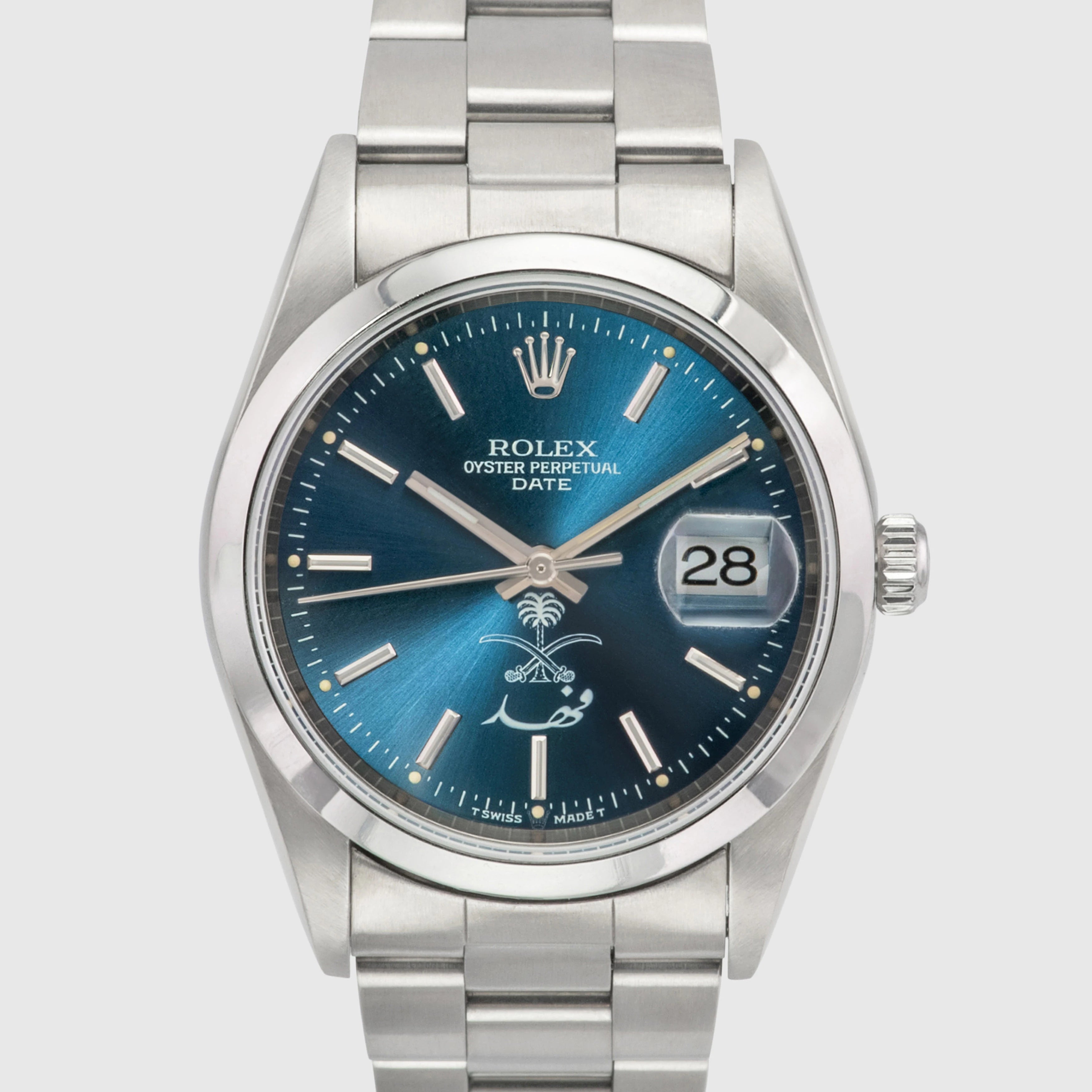 1999 Rolex Oyster Perpetual Date Saud Logo 'Fahd' Ref. 15200