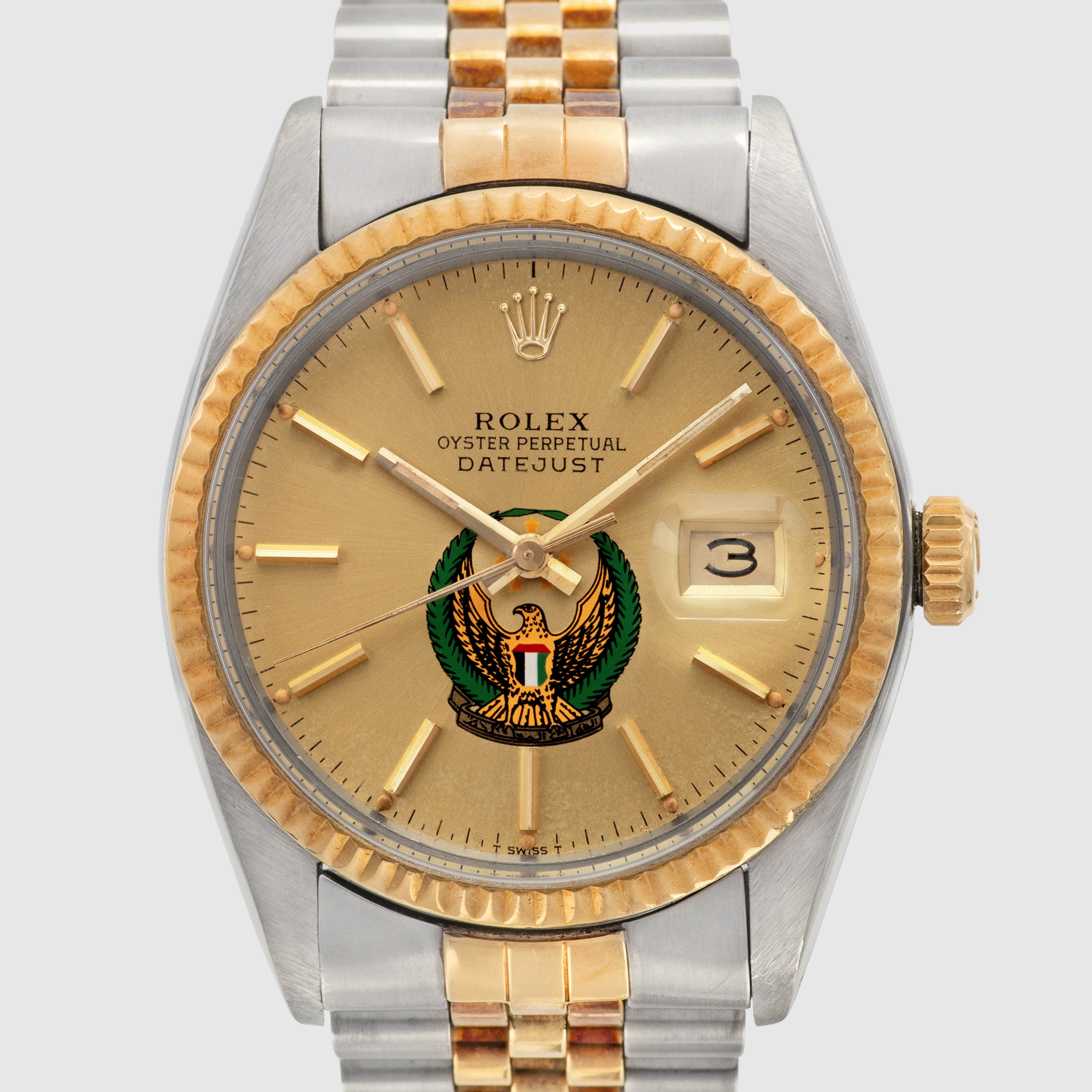 1979 Rolex Datejust Champagne with UAE Armed Forces Logo Ref. 16013