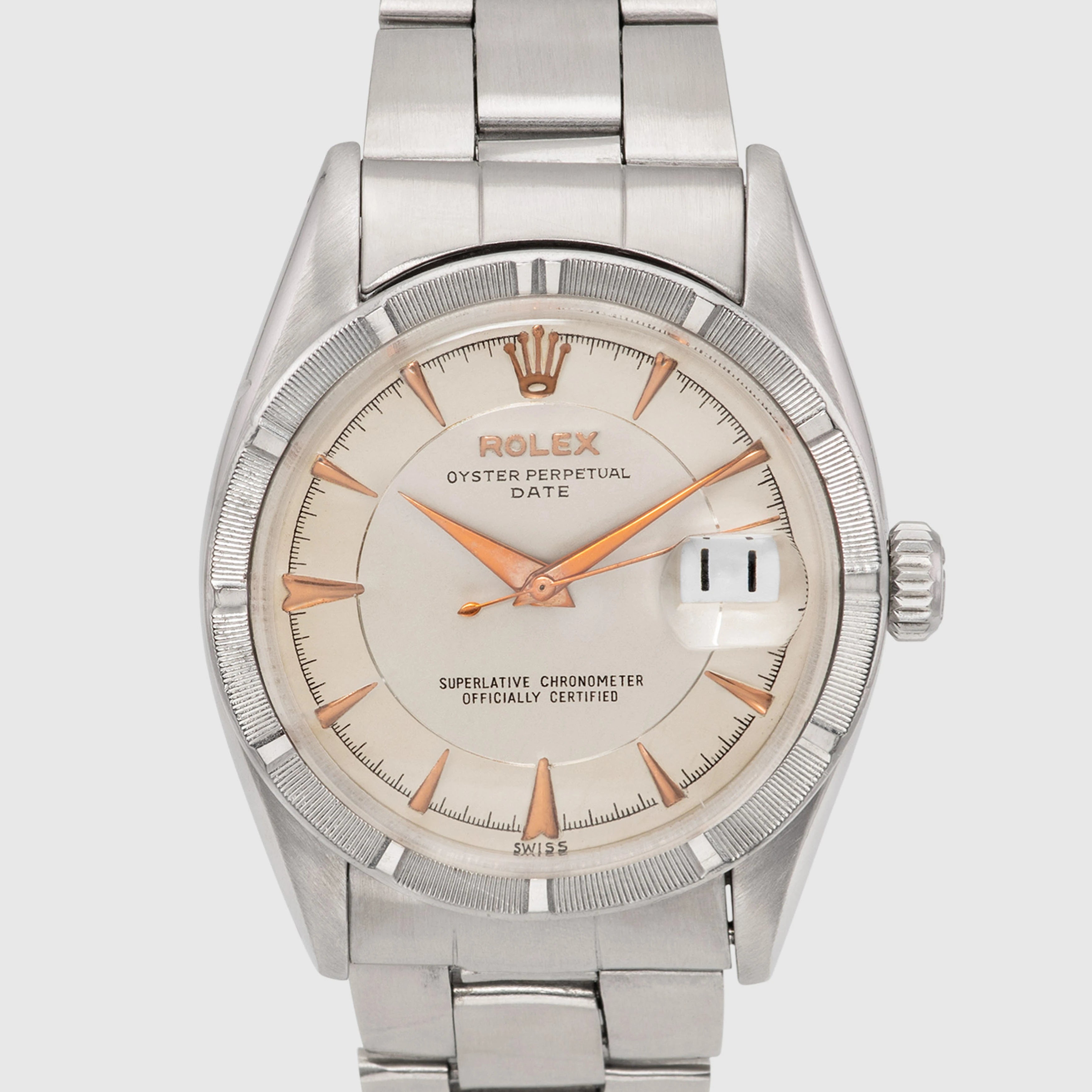 1959 Rolex Oyster Perpetual Date White Dial Ref. 6535