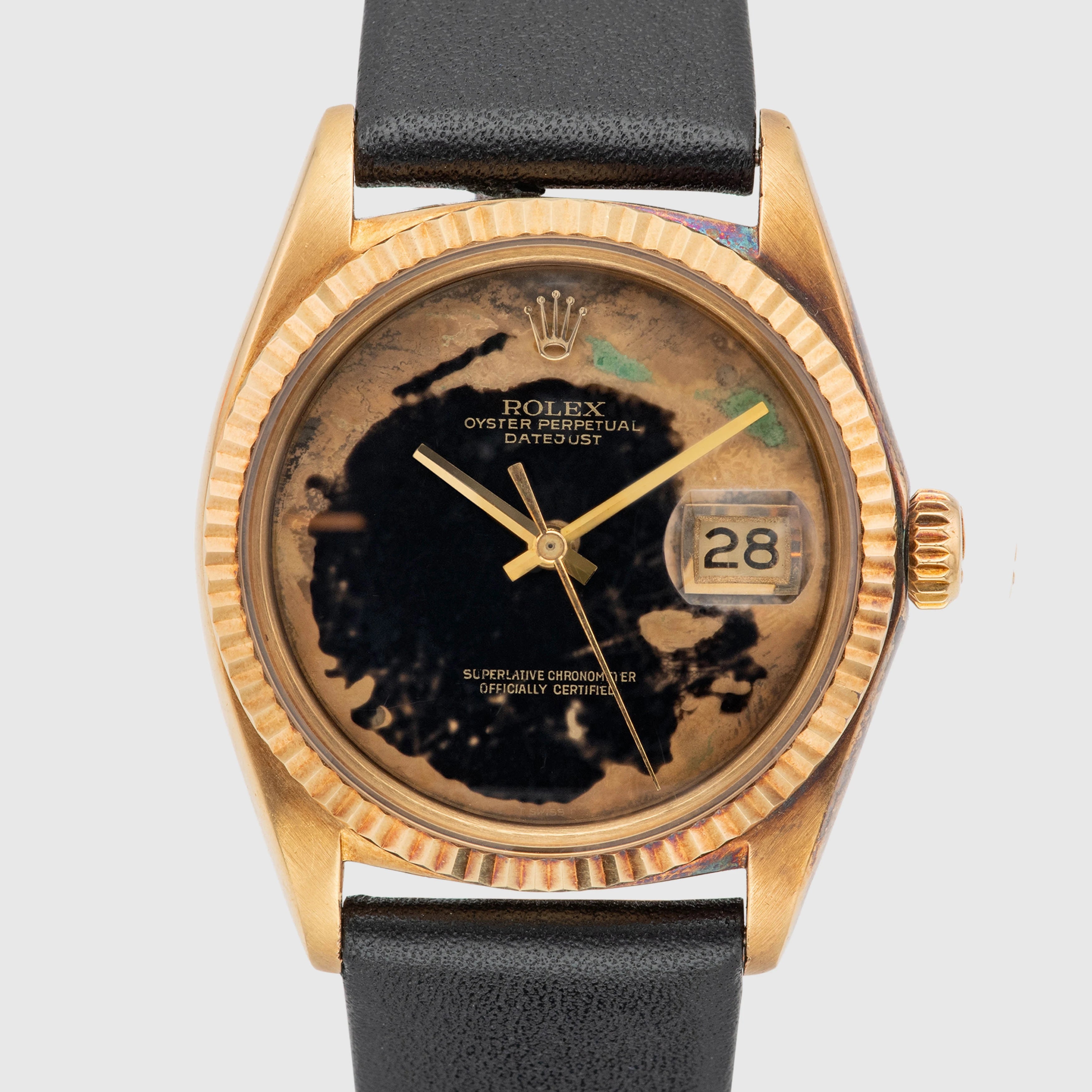 1972 Rolex Datejust 18k Onyx Dial Ref. 1601