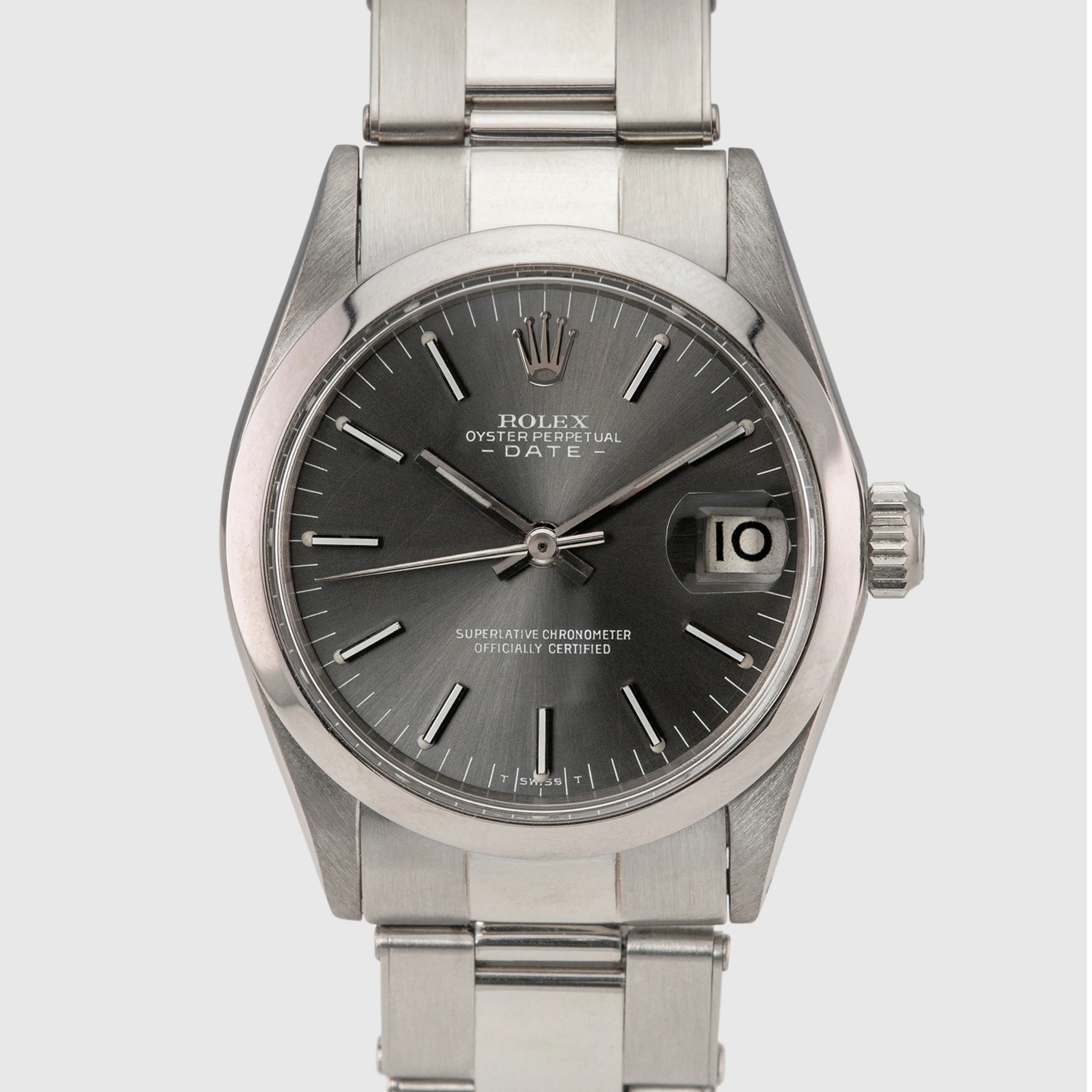 1972 Rolex Oyster Perpetual Date 31 White Gold Rivetted Oyster Ref. 6824 (Like New)