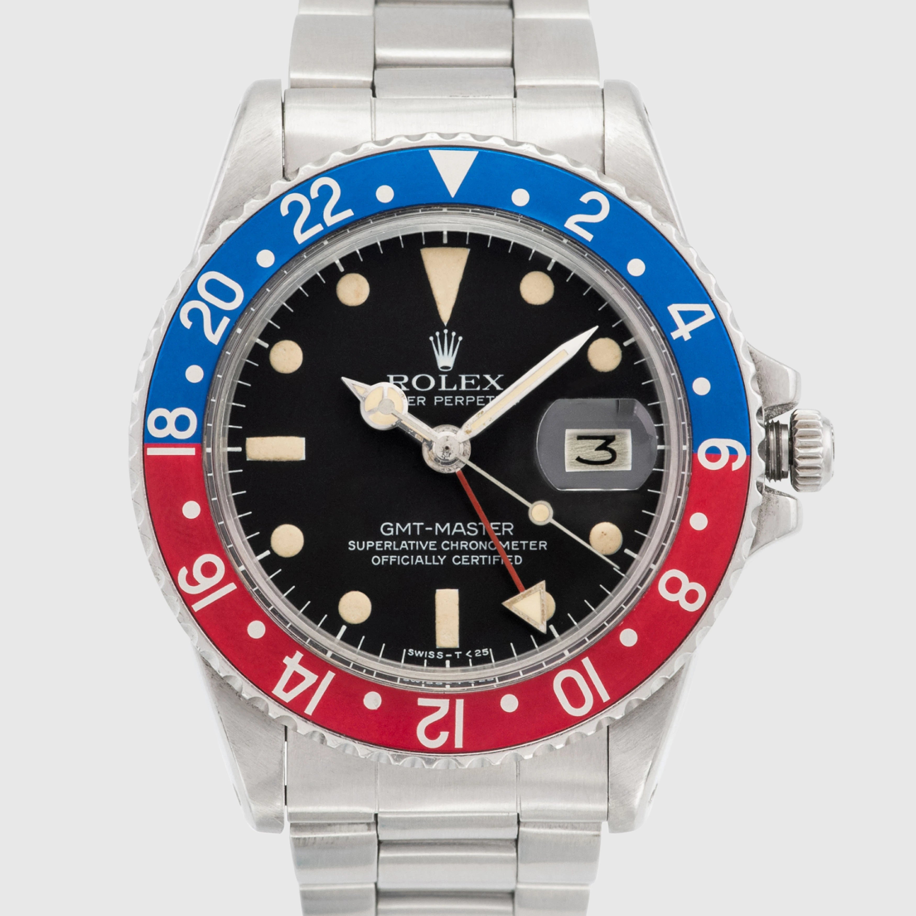 1978 Rolex GMT Master Pepsi Stainless Steel Ref. 1675