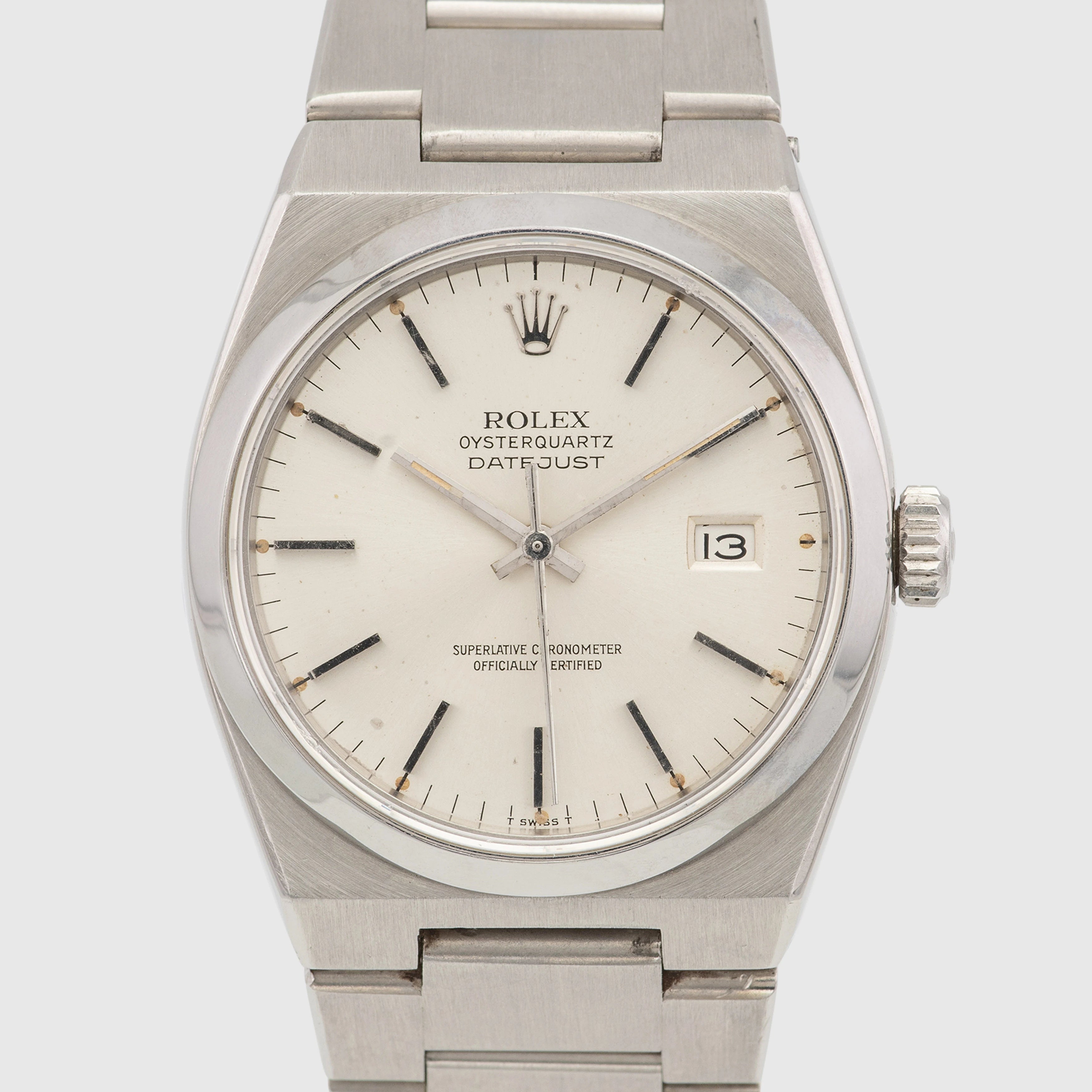 1979 Rolex Datejust Oysterquartz Silver Dial Ref. 17000