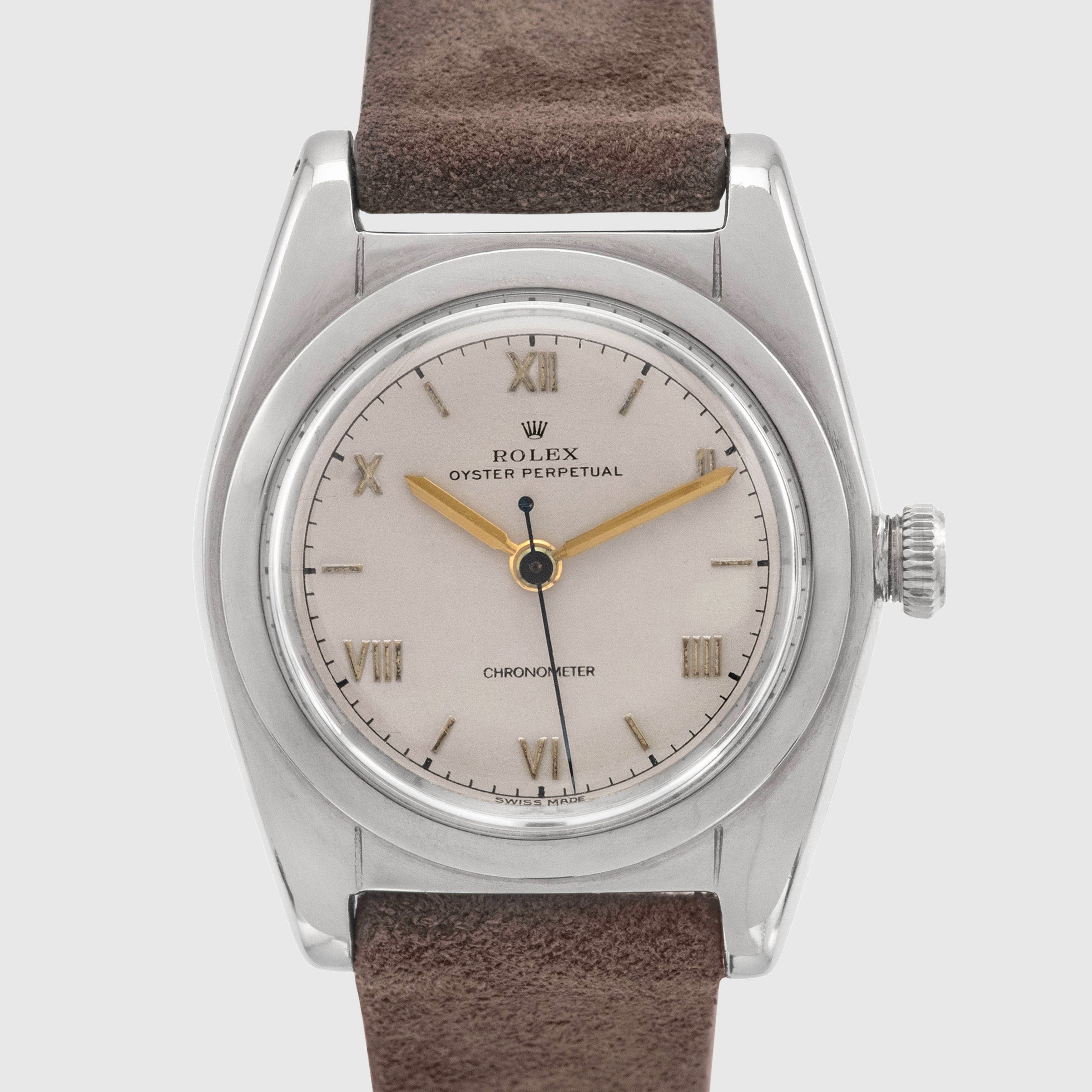 1940 Rolex Bubbleback Silver Dial Ref. 2940