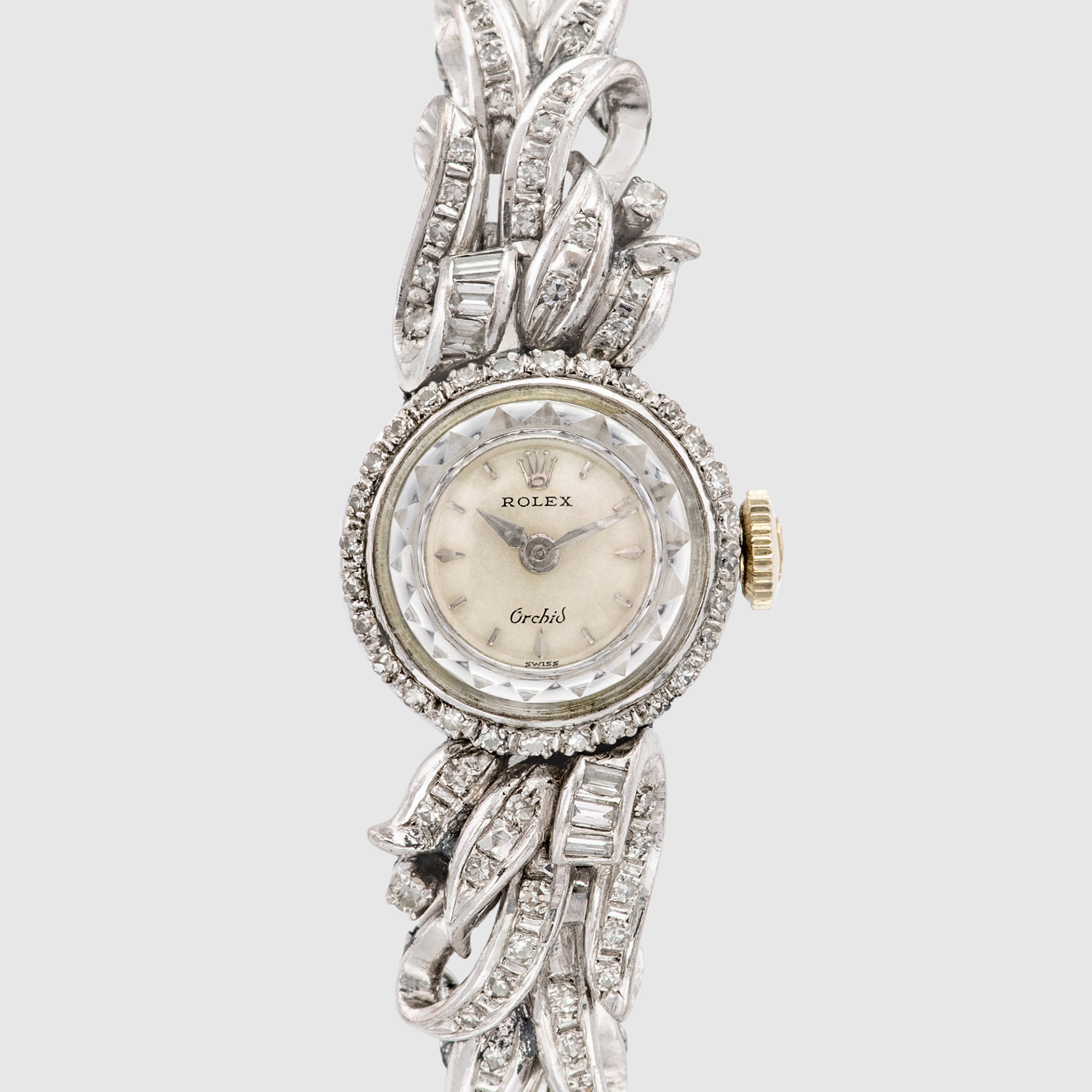 1959 Rolex Orchid Cocktail Watch White Gold with Diamonds Ref. 8792