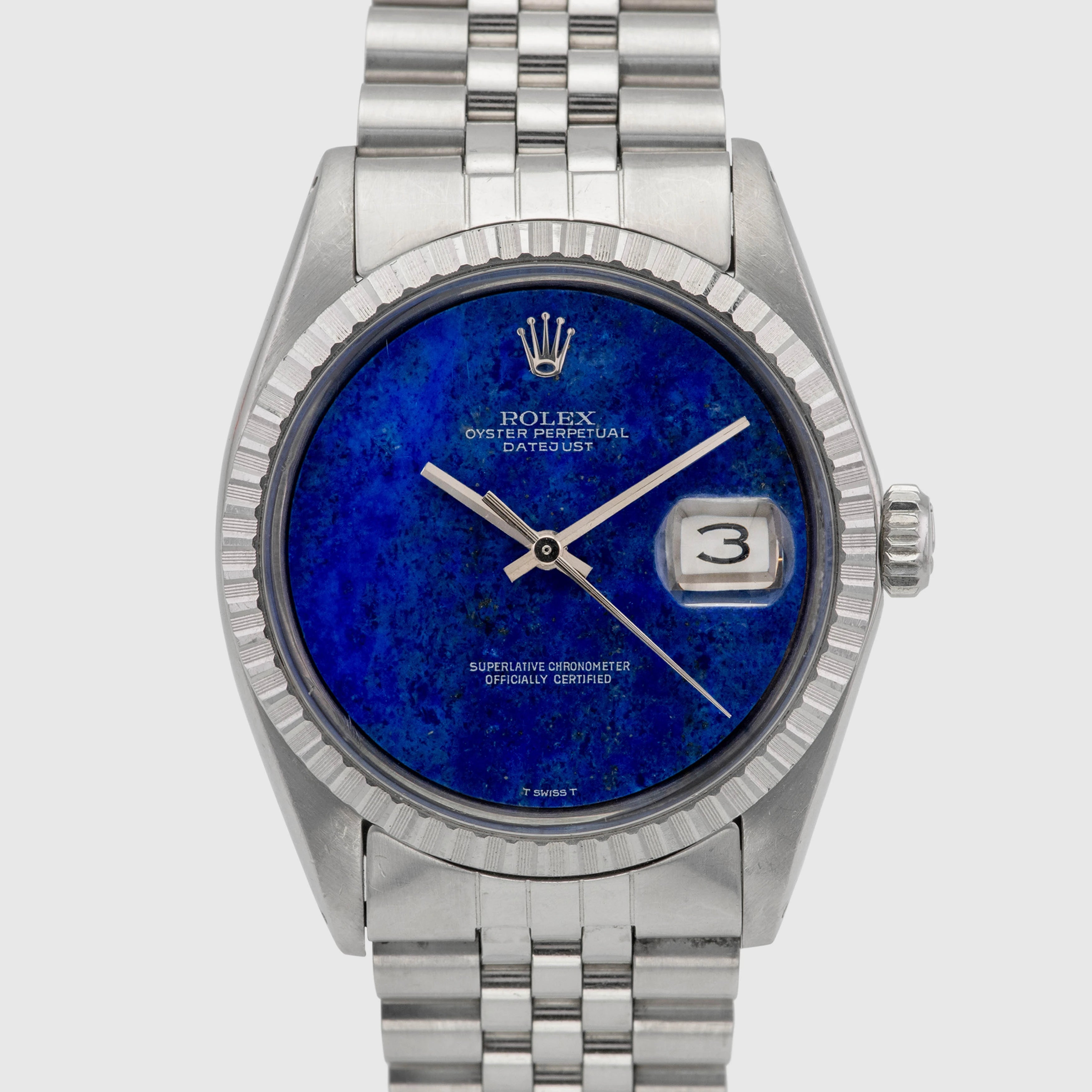 1974 Rolex Datejust Stainless Steel Lapis Dial Ref. 1603