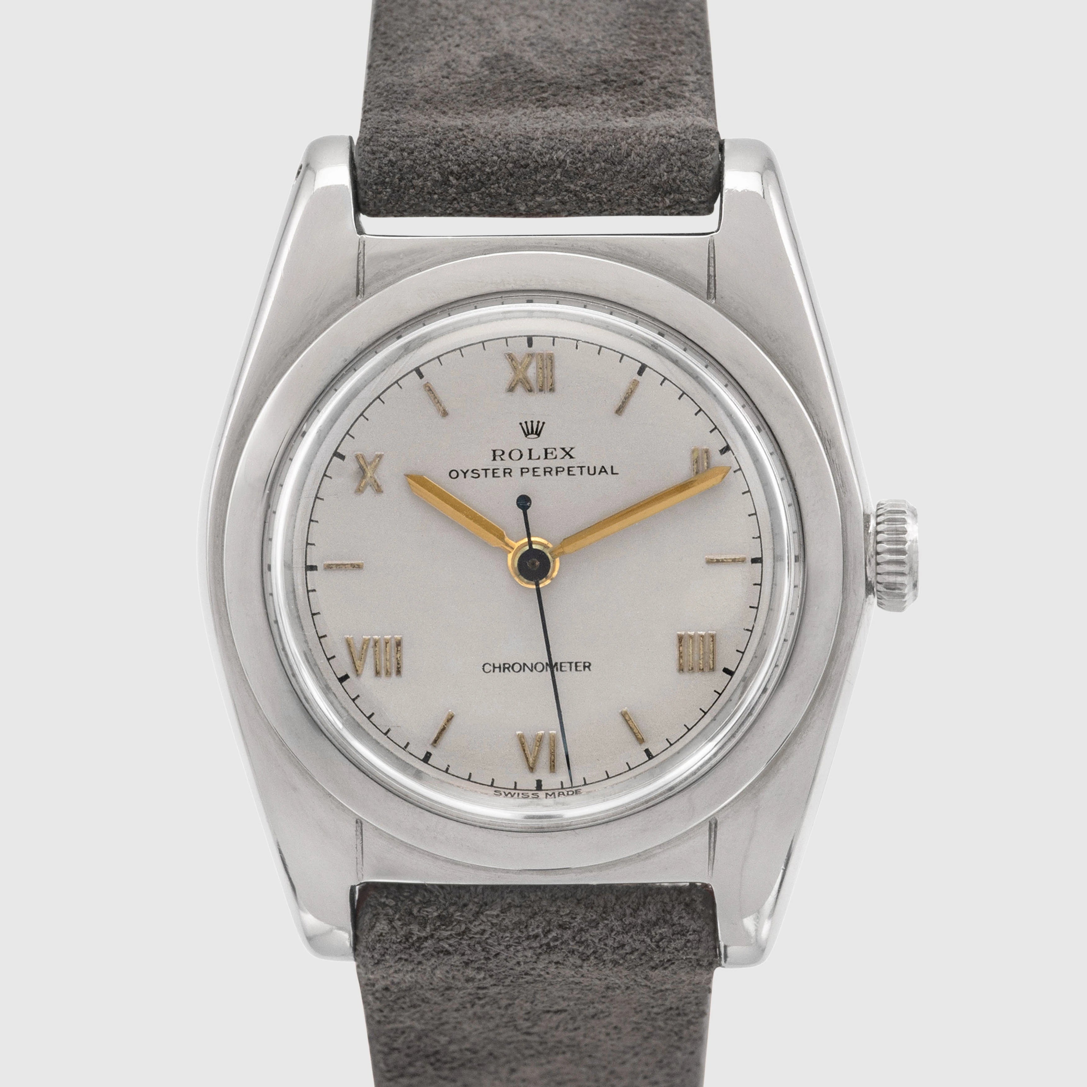 1940 Rolex Bubbleback Silver Dial Ref. 2940