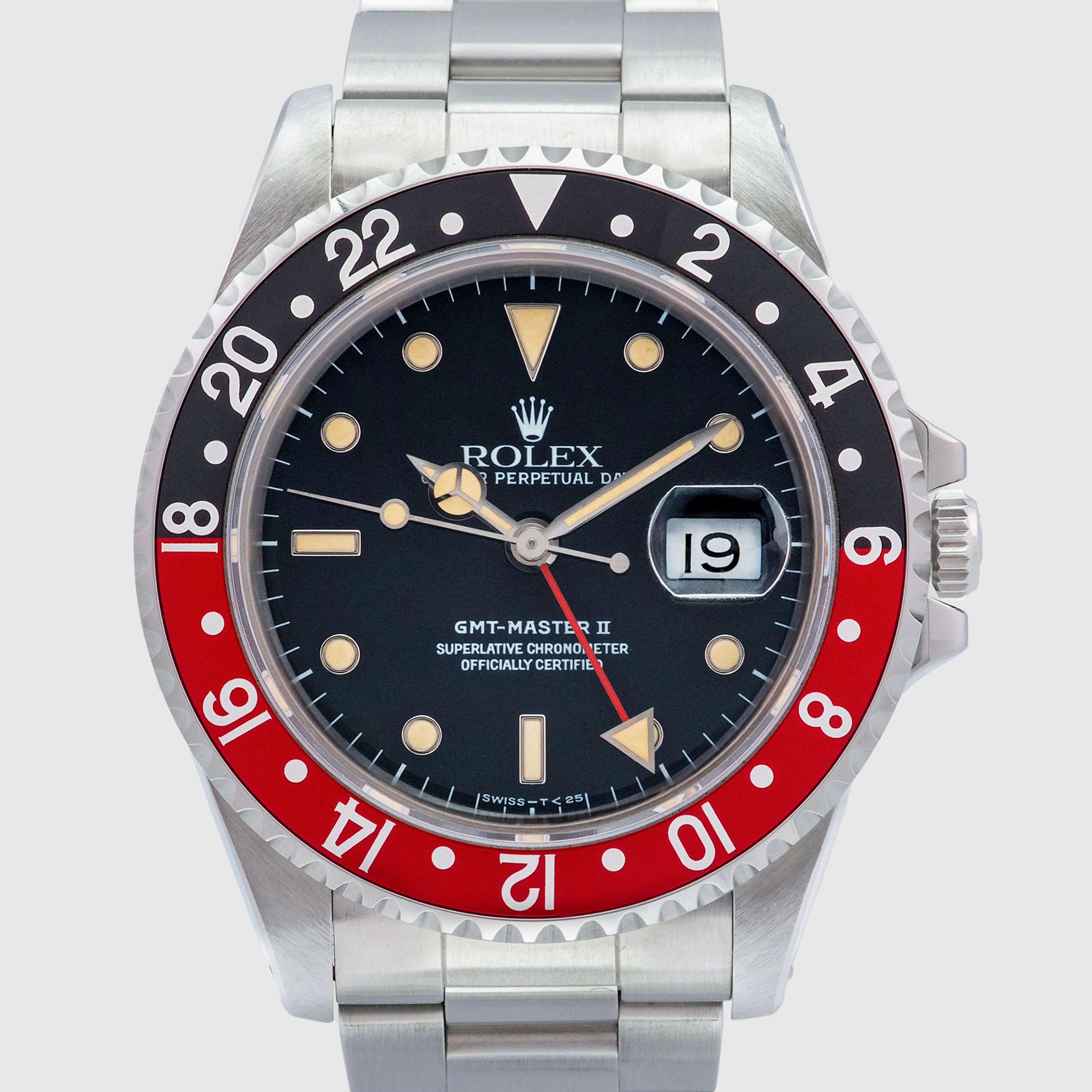 1991 Rolex GMT Master II 'Coke' Oyster Bracelet Ref. 16710 (Full Set)