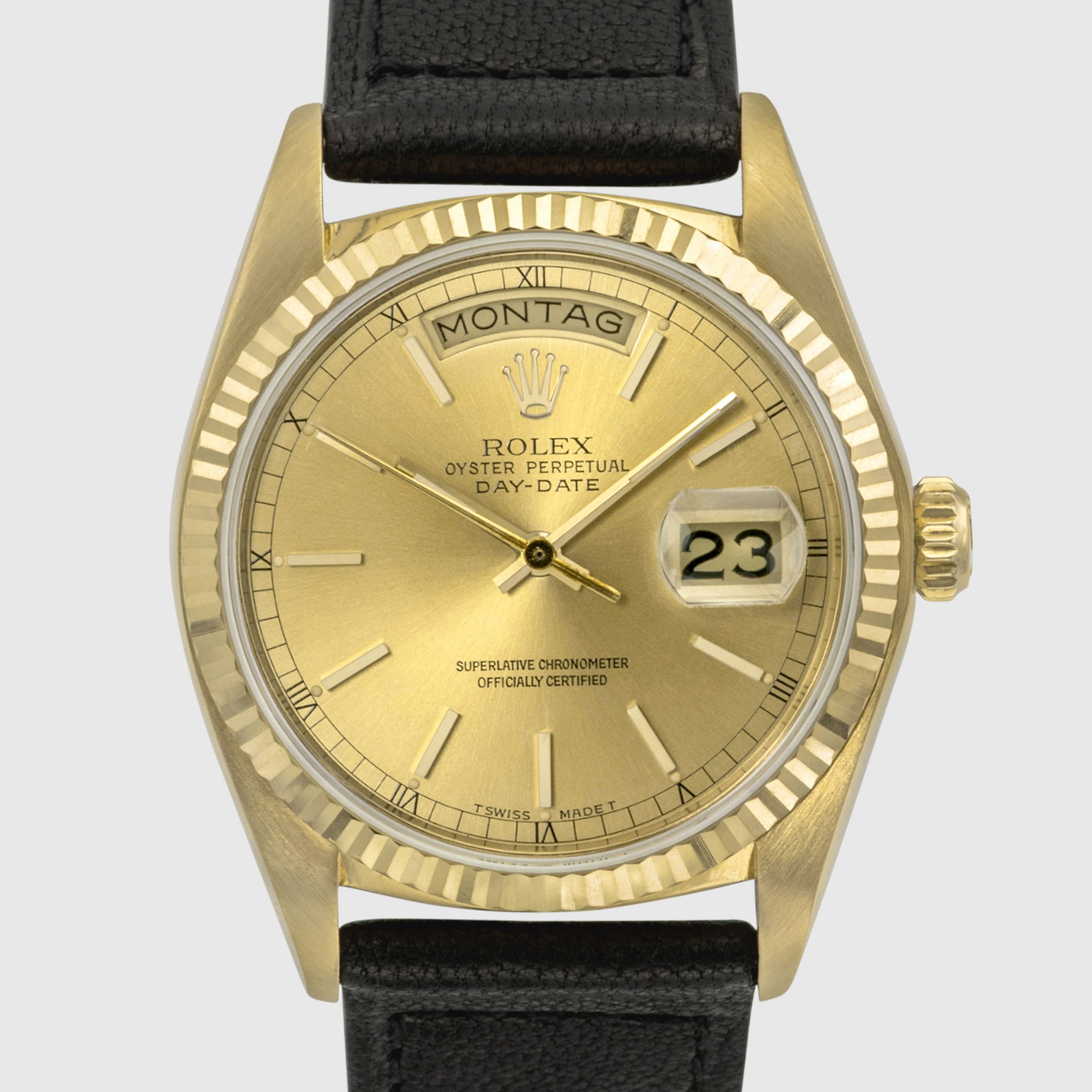 1980 Rolex Day Date Champagne Dial Ref. 18038