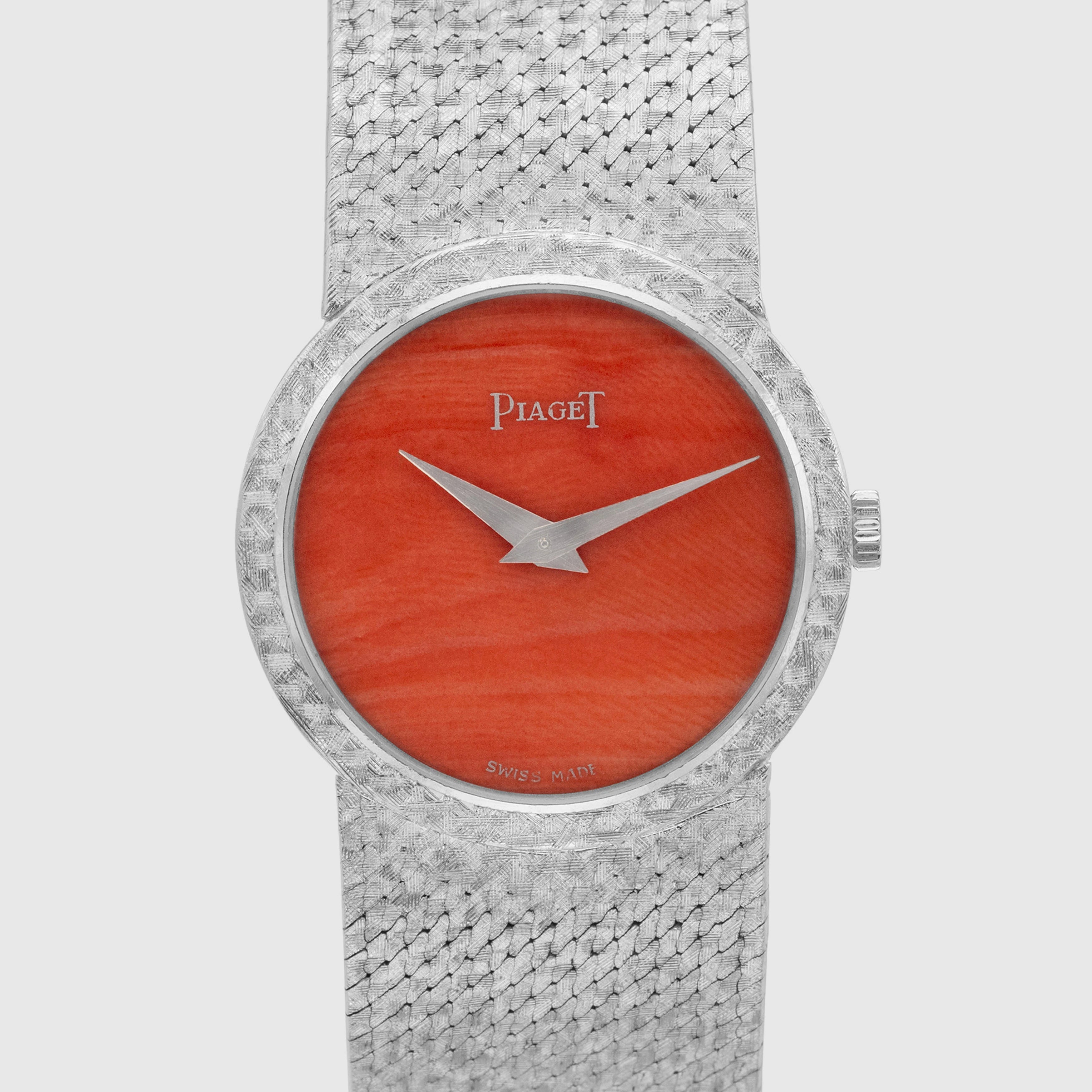 1968/69 Piaget 18k White Gold Coral Dial Ref. 921