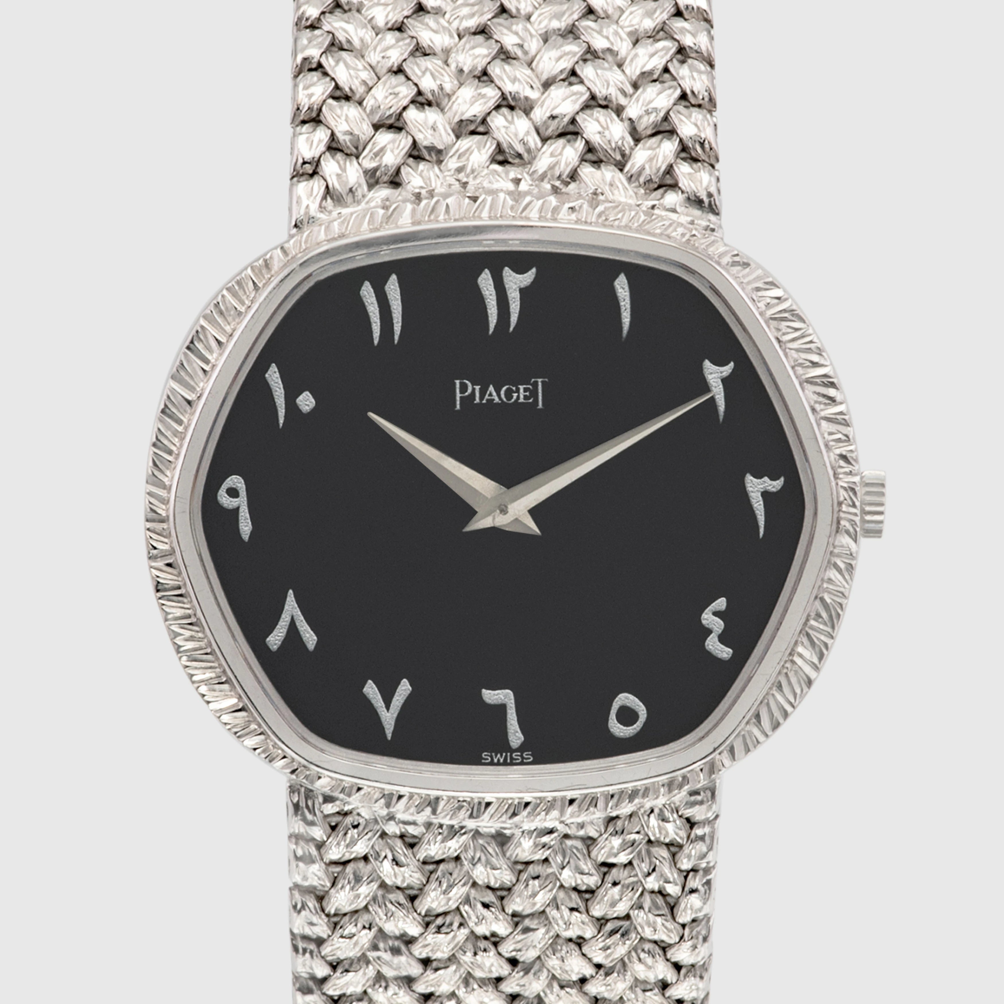 1982 Piaget Onyx Dial with Eastern Hindi Numerals White Gold Ref. 9597 D2