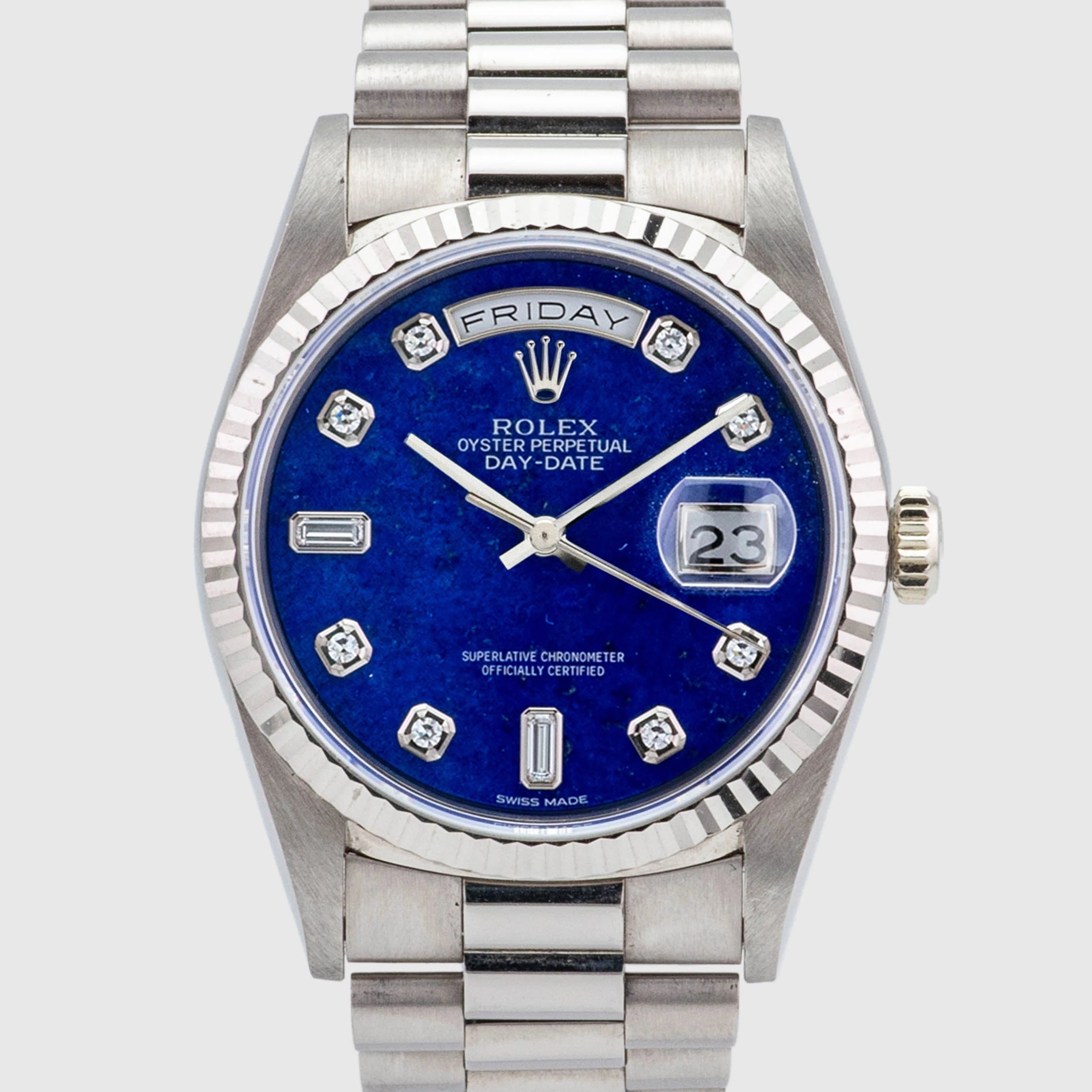 1994 Rolex Day Date Lapis Diamond Dial Ref. 18239