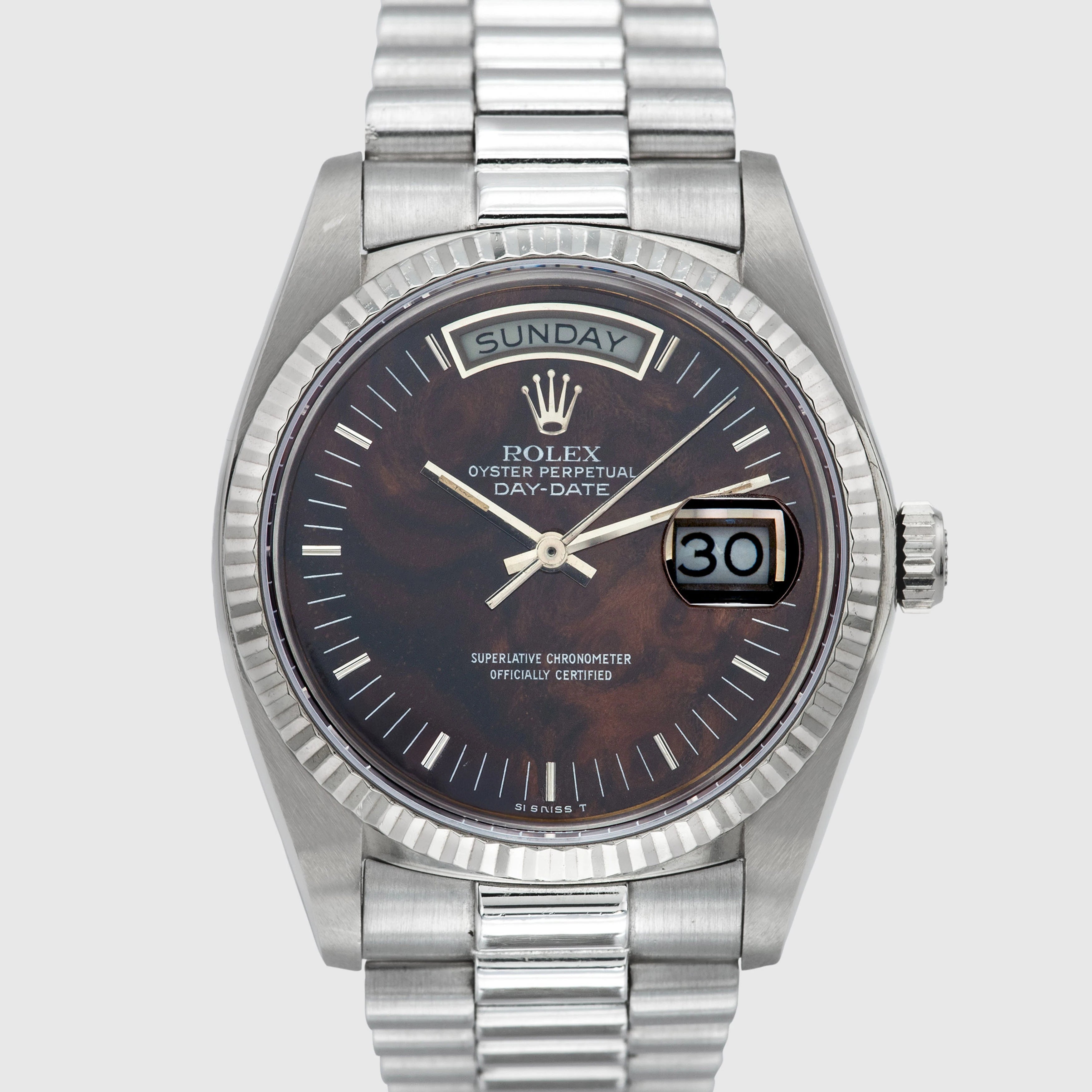 1979 Rolex Day Date Burl Wood Ref. 18039