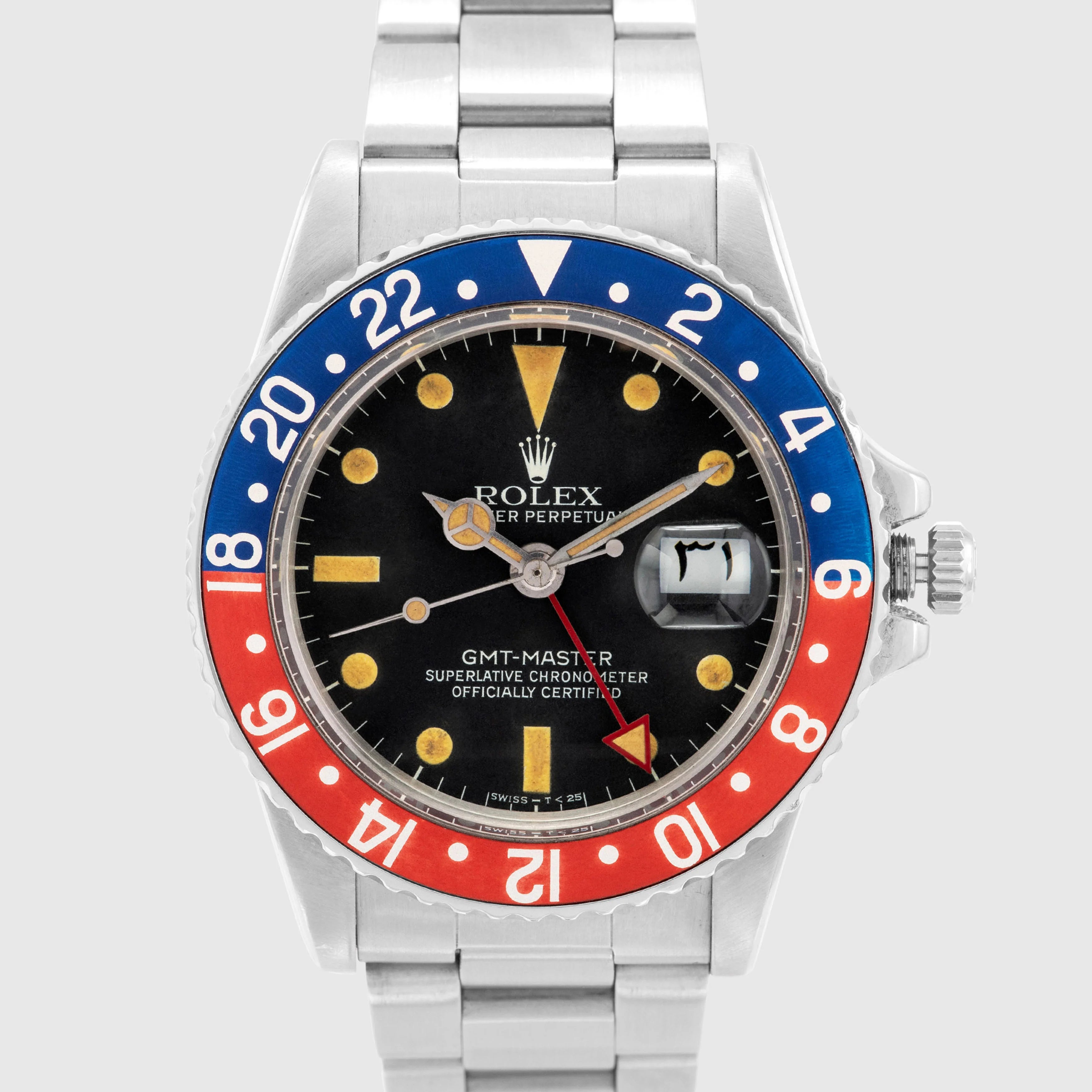 1979 Rolex GMT Master Pepsi Arabic Date Ref. 1675 (with Seddiqi Papers)