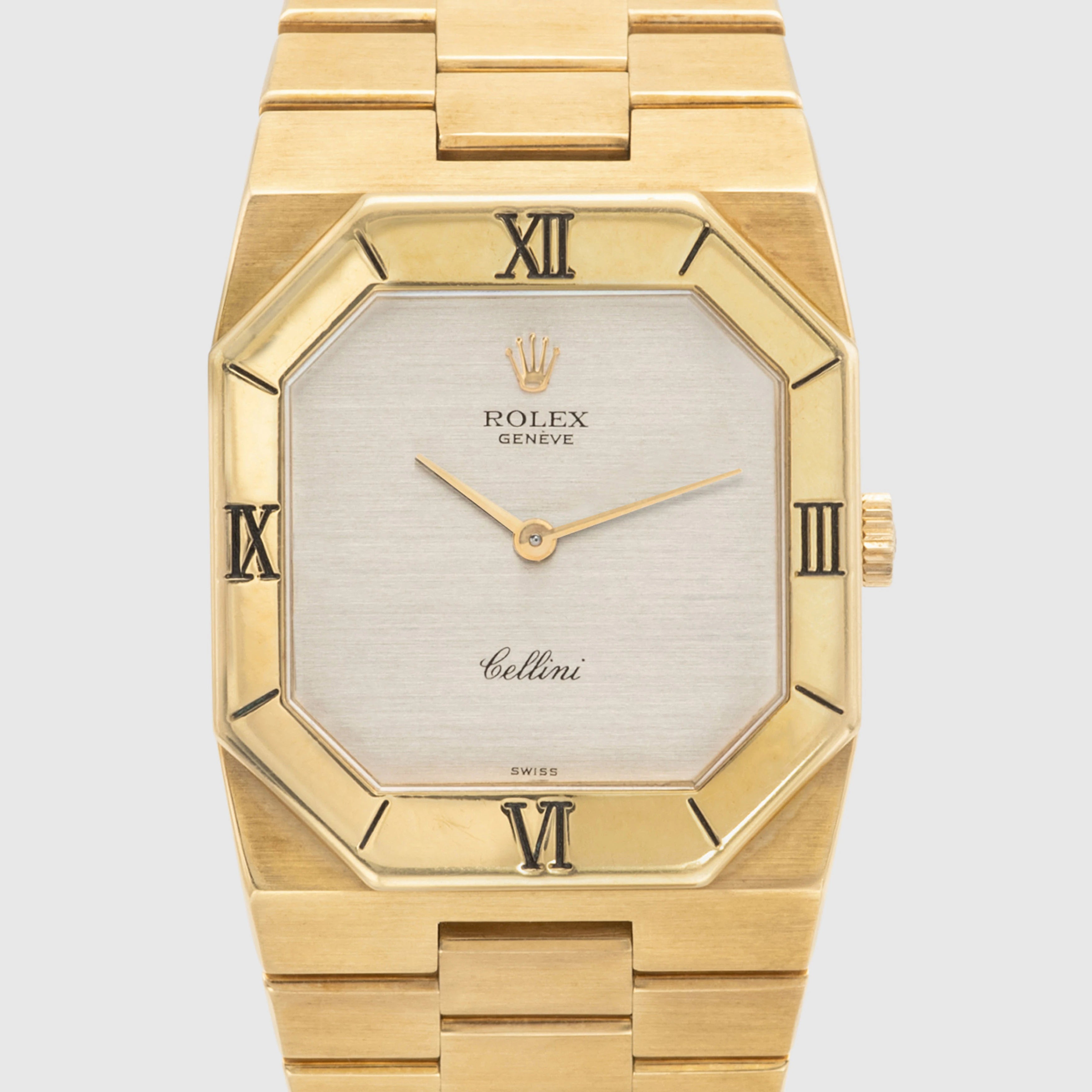 1976 Rolex Cellini 18k Yellow Gold Silver Dial Ref. 4350