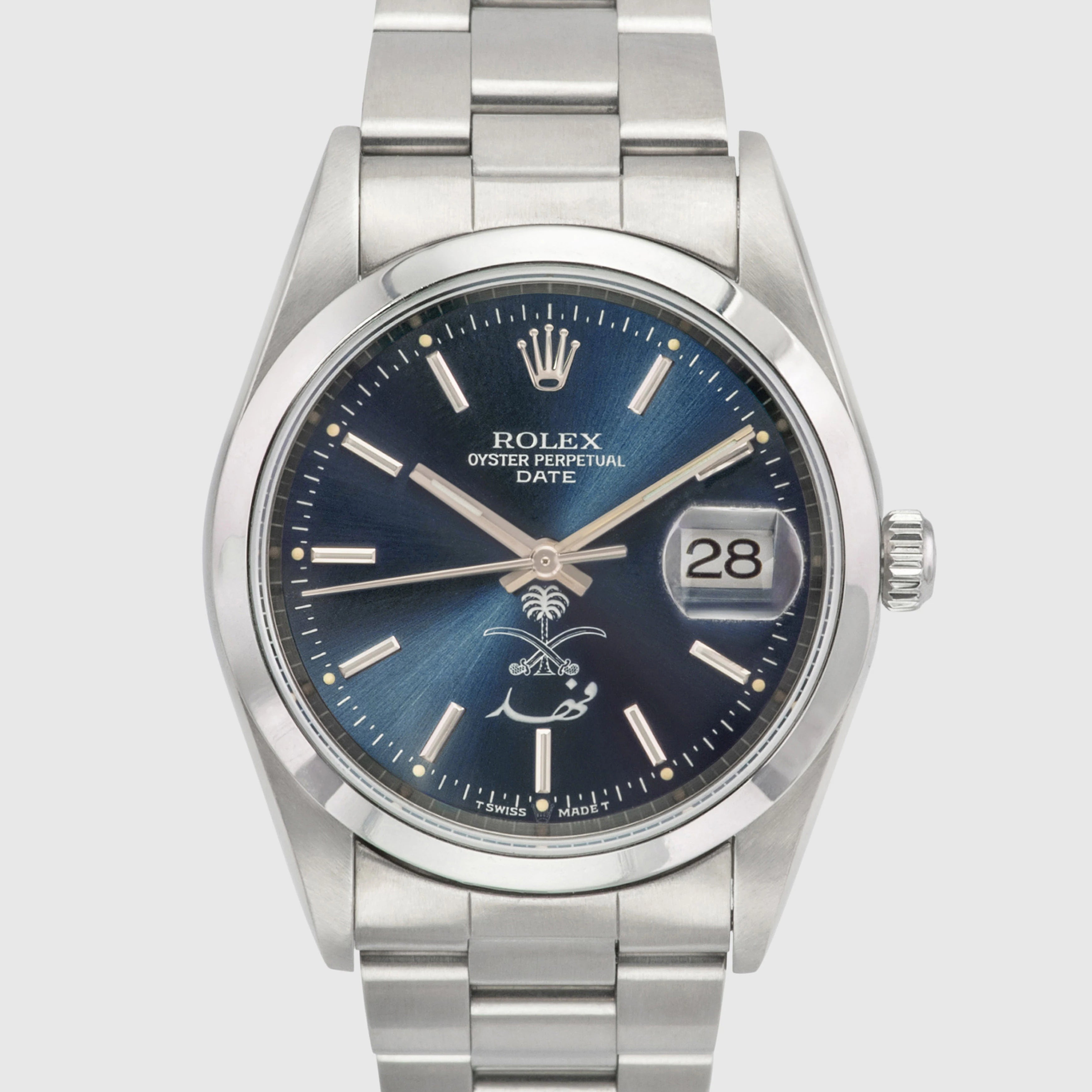1999 Rolex Oyster Perpetual Date Saud Logo 'Fahd' Ref. 15200