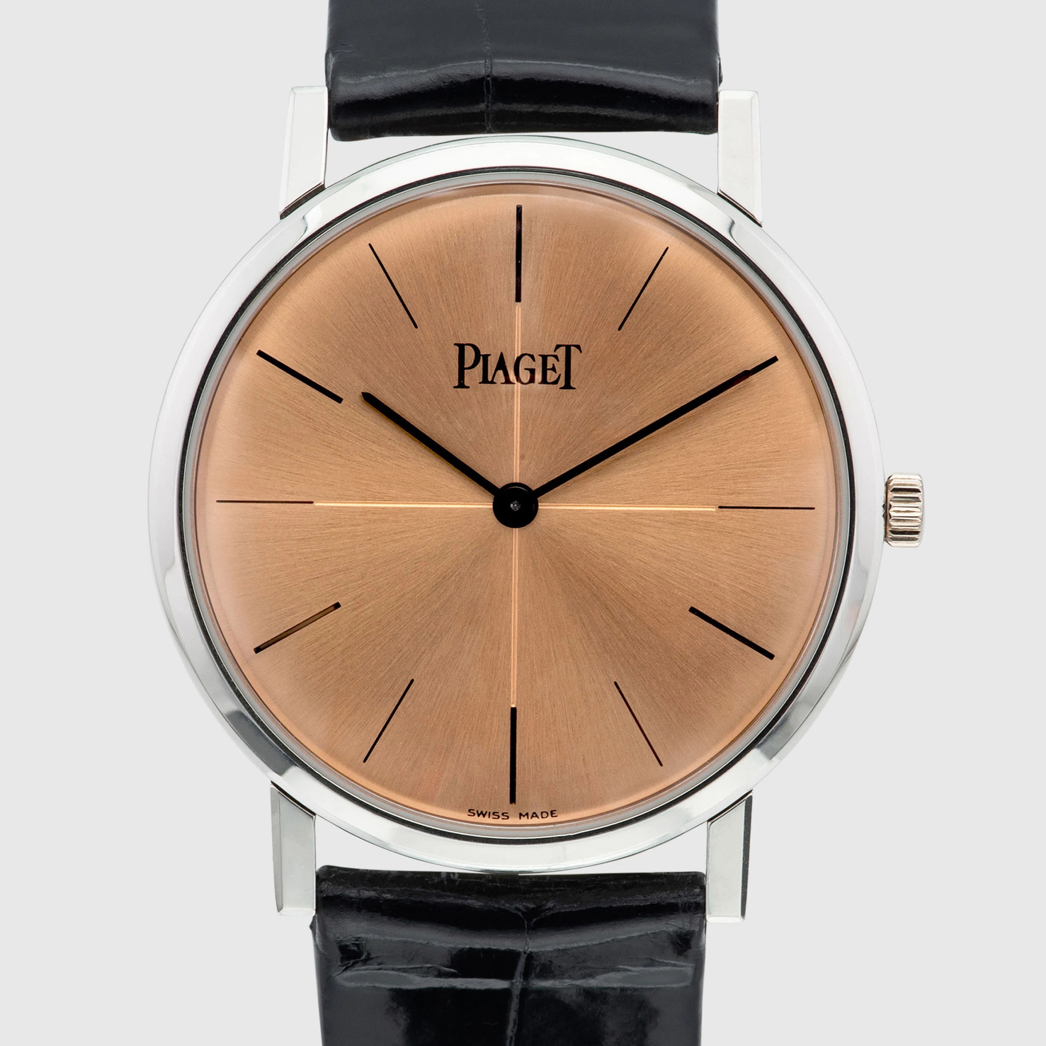 2000's Piaget Altiplano 'Ultra thin' Platinum Salmon Dial Ref. 9710