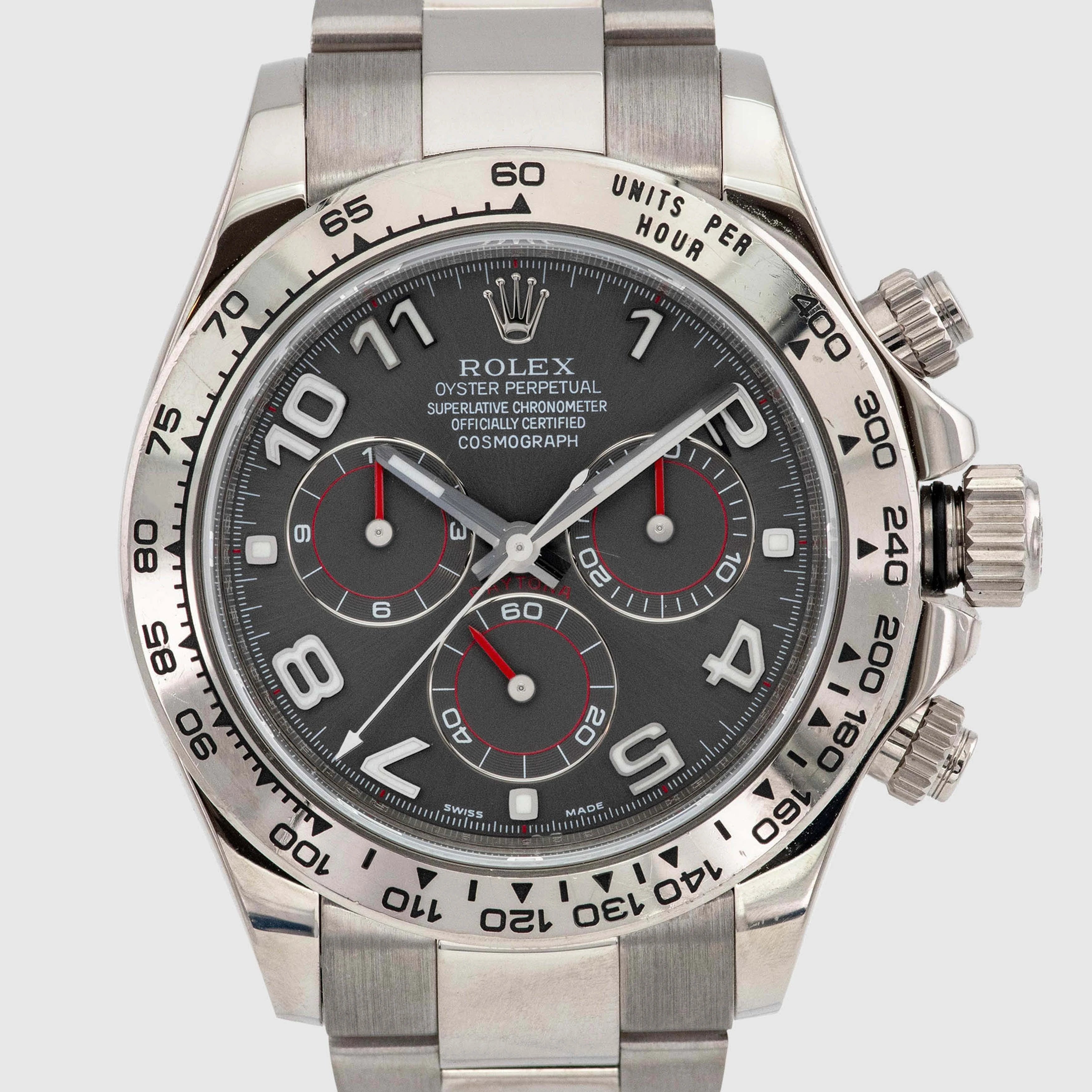 2010 Rolex Daytona Grey Racing Dial Ref. 116509 (Box & Certificate)