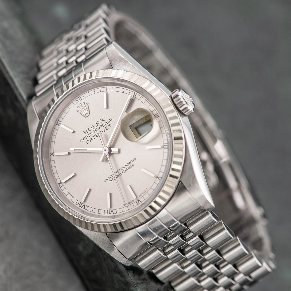 1995 Rolex Datejust St/WG Silver Dial Ref. 16234