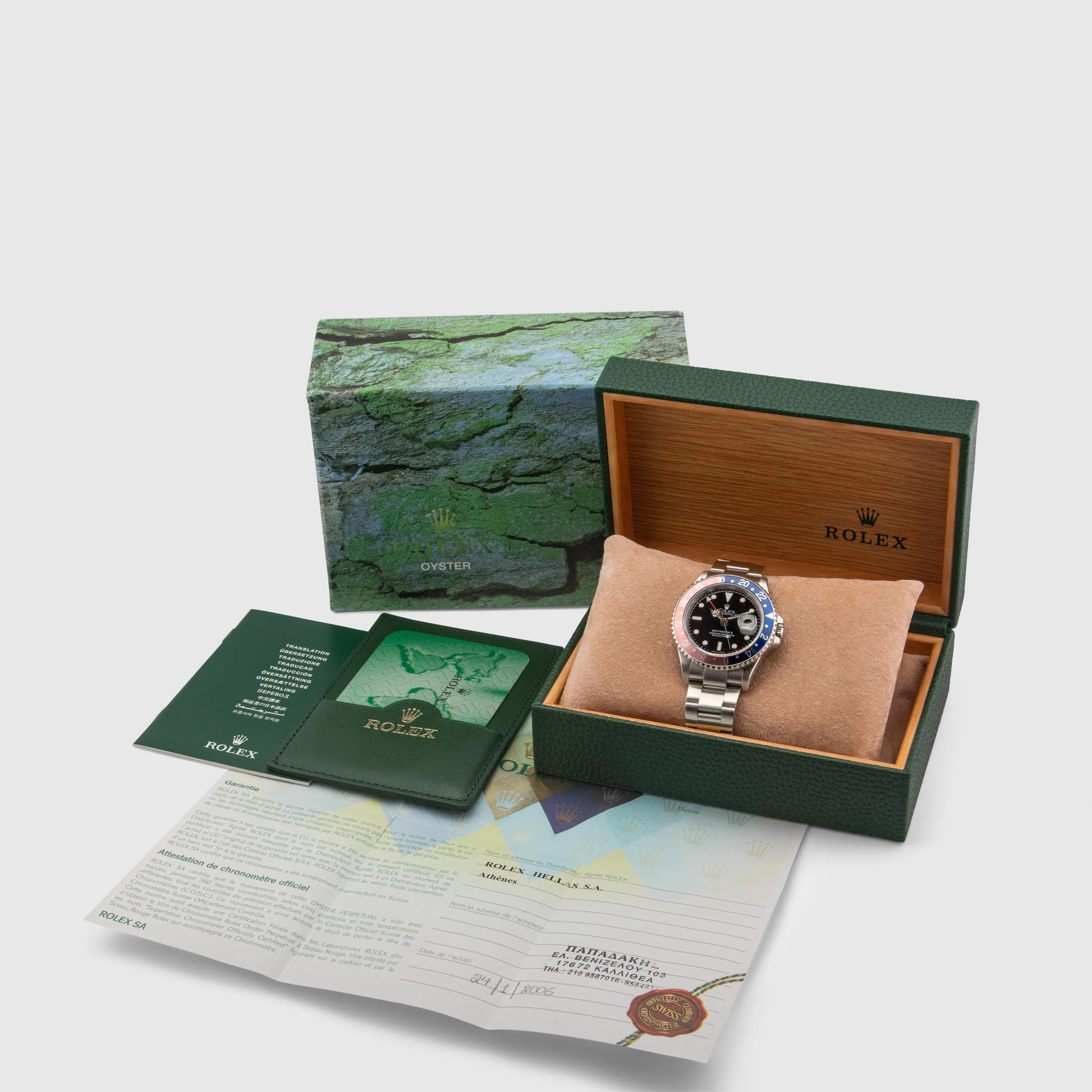 2005 Rolex GMT Master II 'Pepsi' Ref. 16710 (Full Set)
