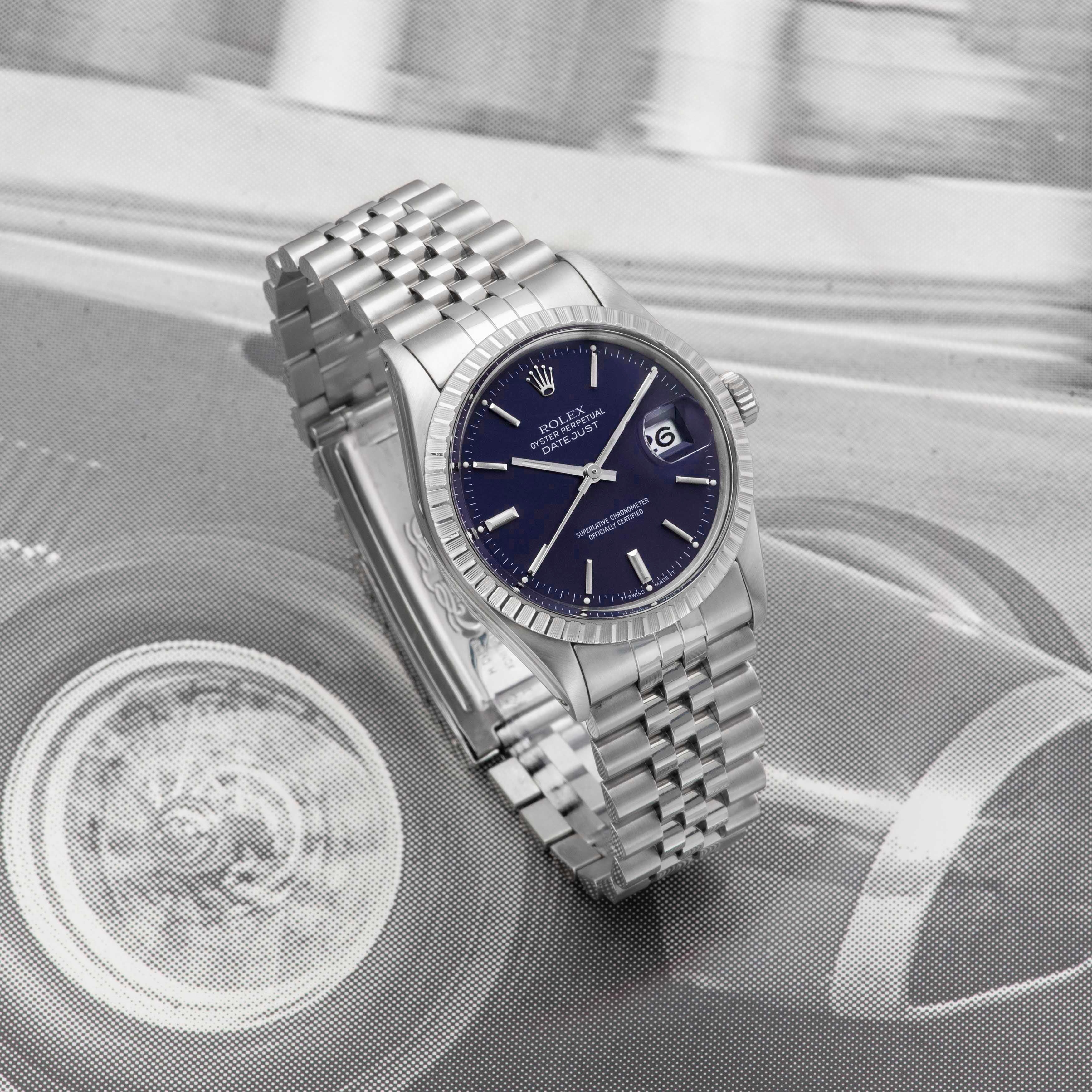 1986 Rolex Datejust Blue/Purple Dial Ref. 16030