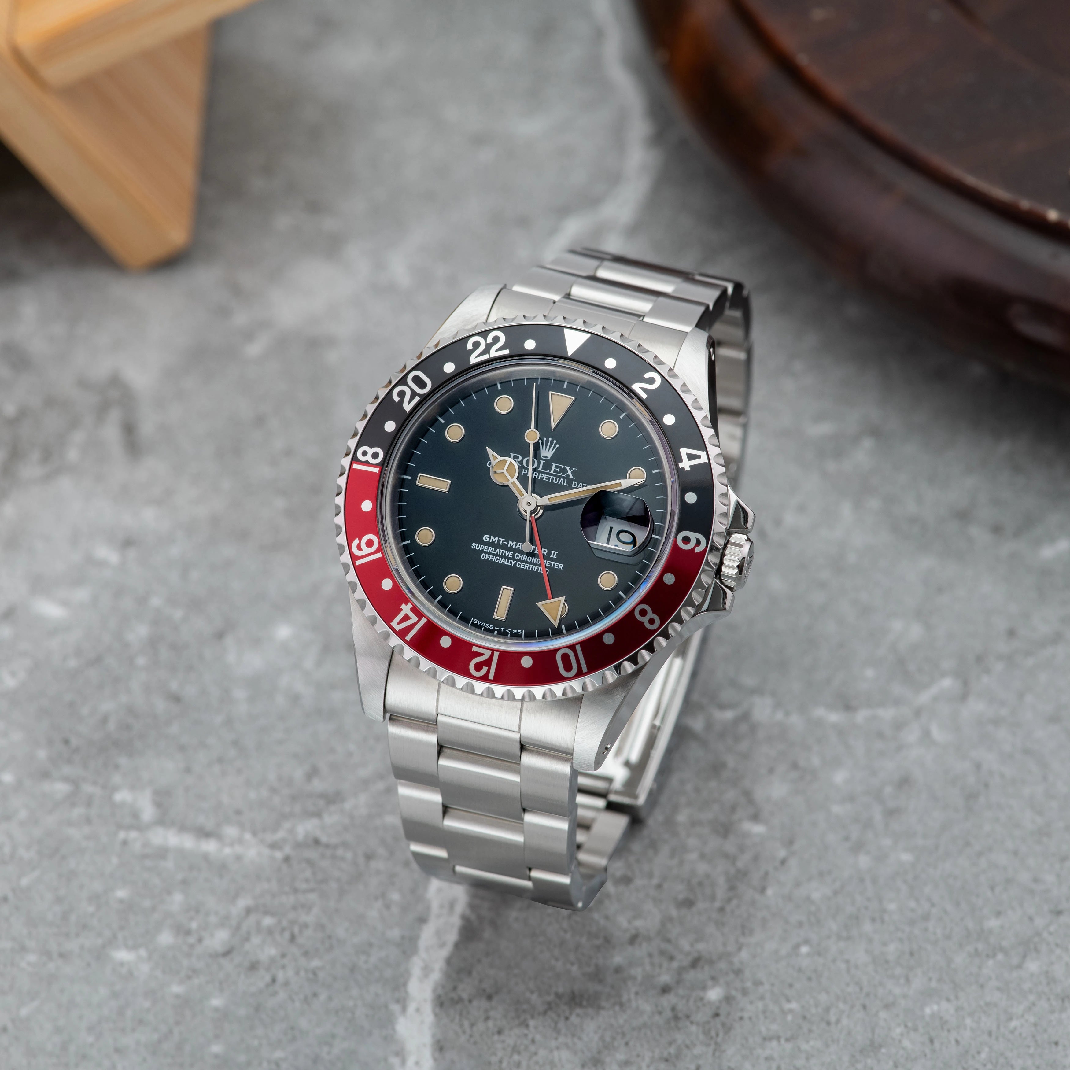 1991 Rolex GMT Master II 'Coke' Oyster Bracelet Ref. 16710 (Full Set)