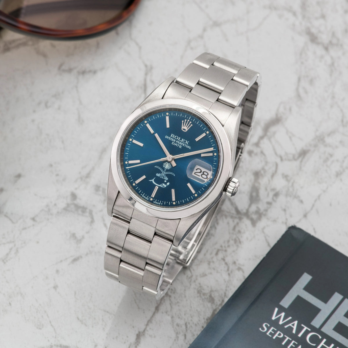 1999 Rolex Oyster Perpetual Date Saud Logo 'Fahd' Ref. 15200