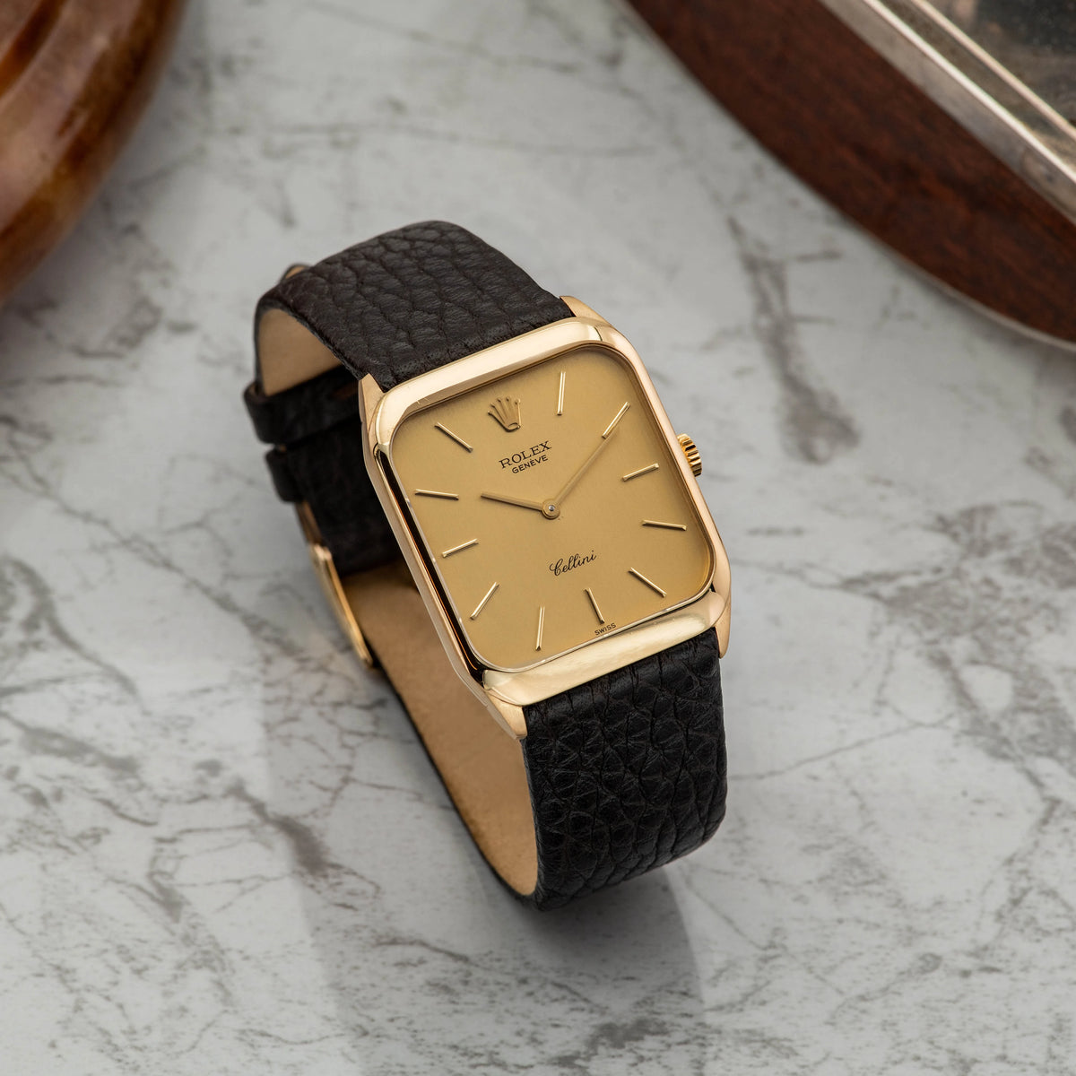 1976 Rolex Cellini Champagne Dial 18k Yellow Gold Ref. 4135