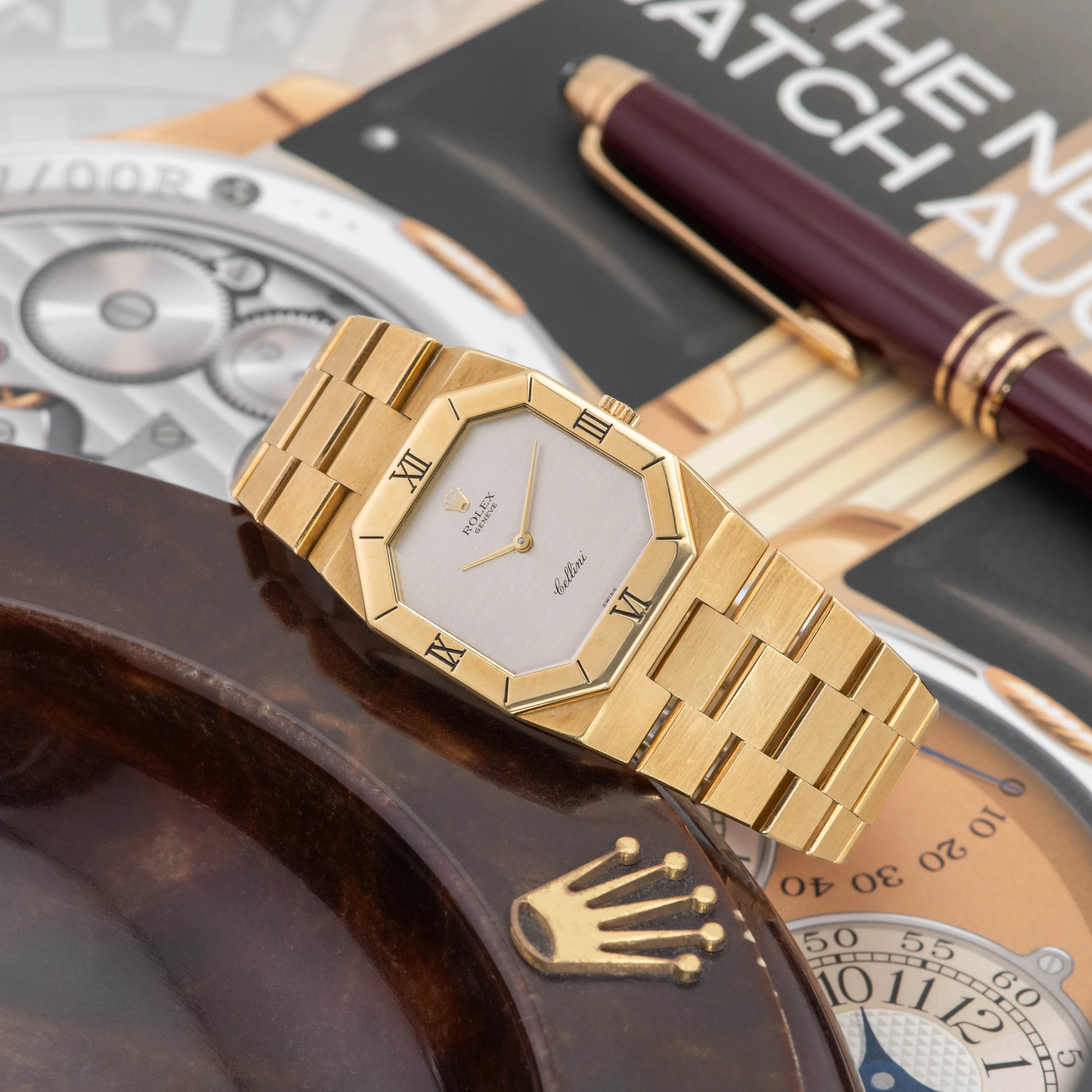 1976 Rolex Cellini 18k Yellow Gold Silver Dial Ref. 4350