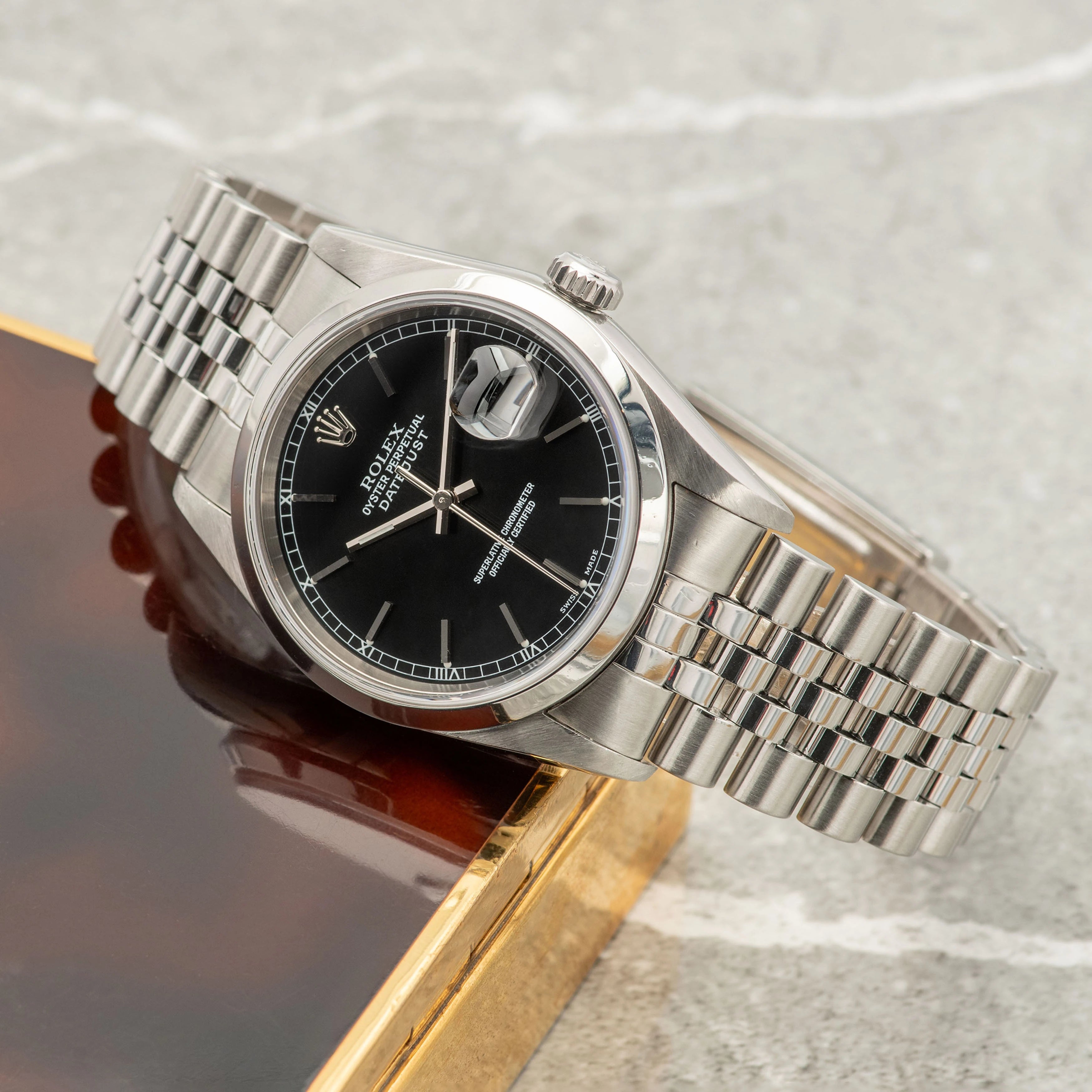 2004 Rolex Datejust Black Dial Ref. 16200