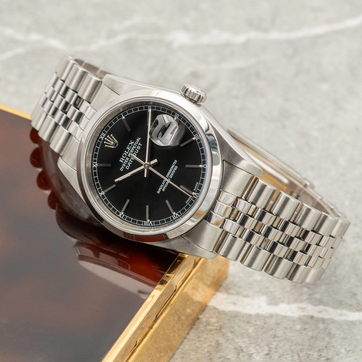 2004 Rolex Datejust Black Dial Ref. 16200