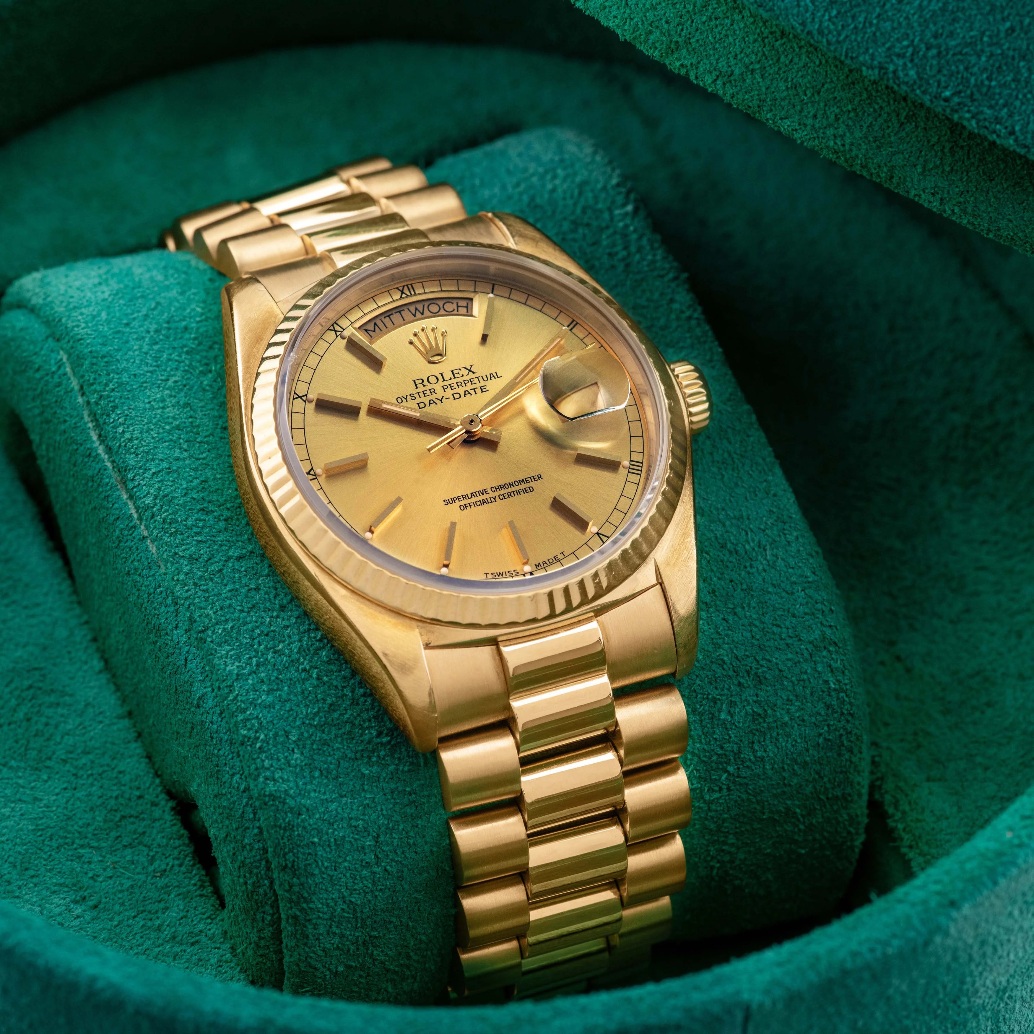 1978 Rolex Day Date Champagne Dial Ref. 18038