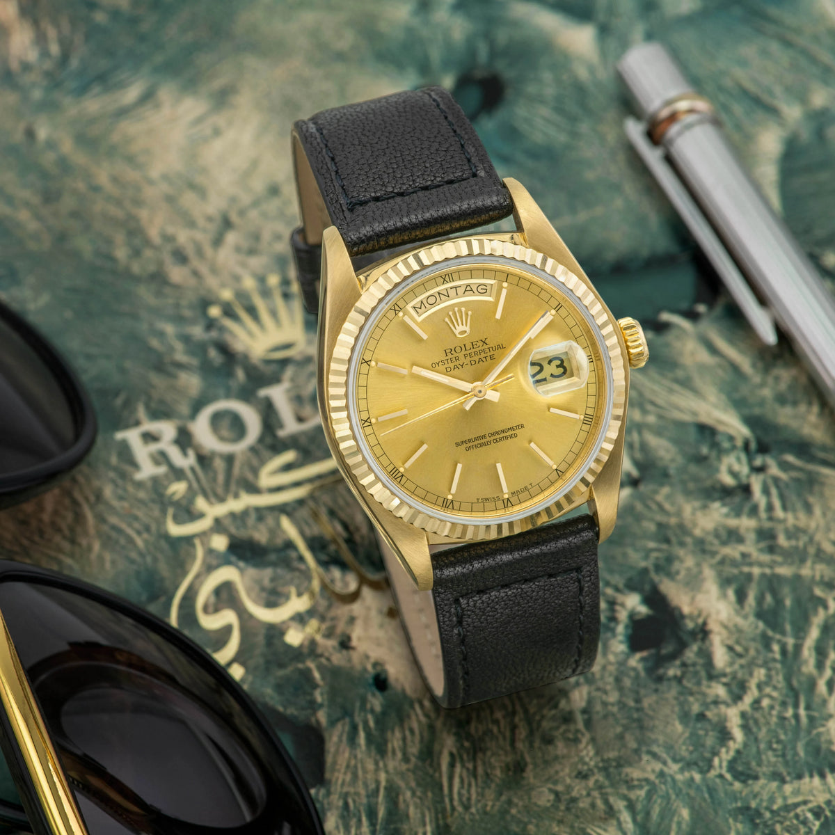 1980 Rolex Day Date Champagne Dial Ref. 18038