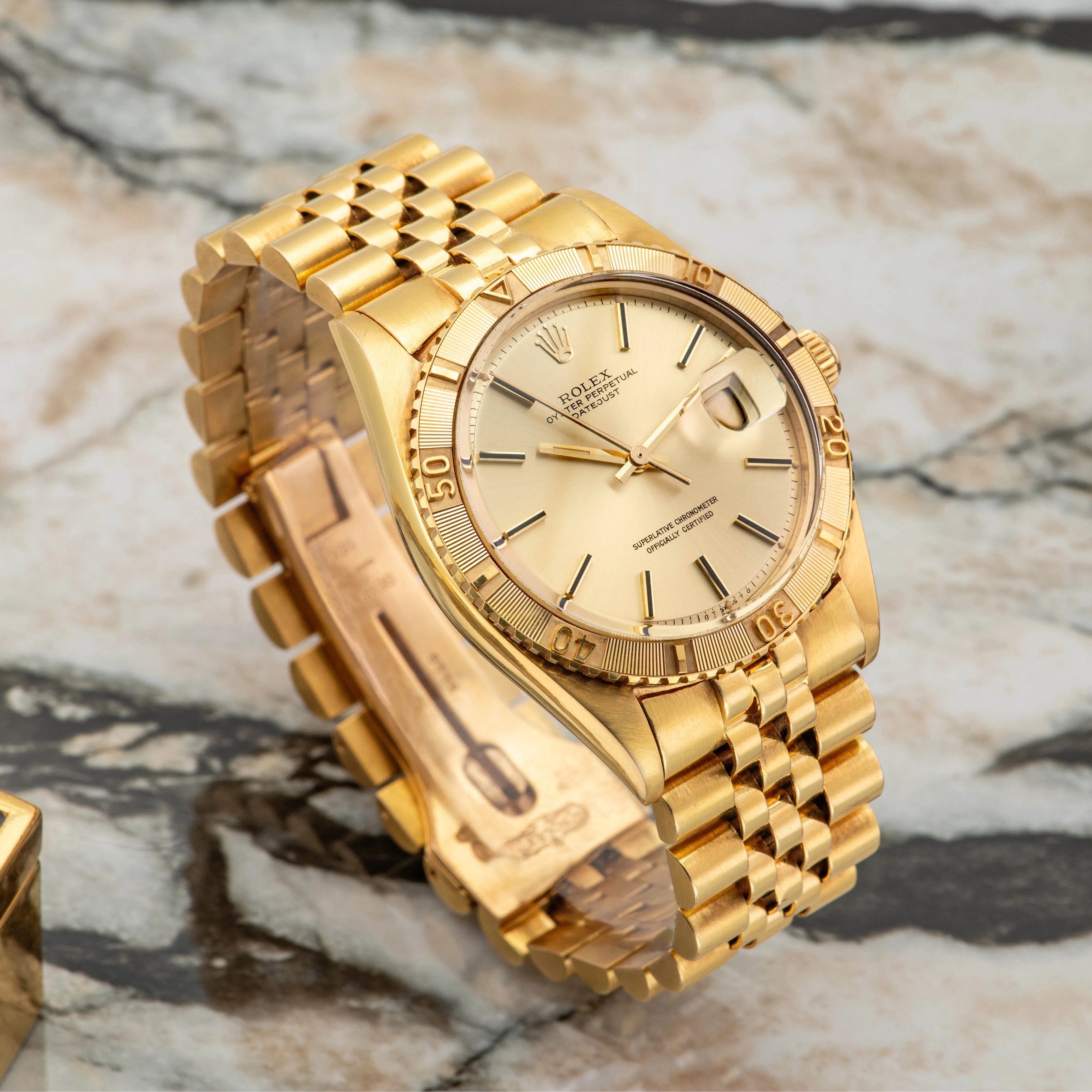 1978 Rolex Datejust Thunderbird 18K YG Champagne Dial Ref. 1625